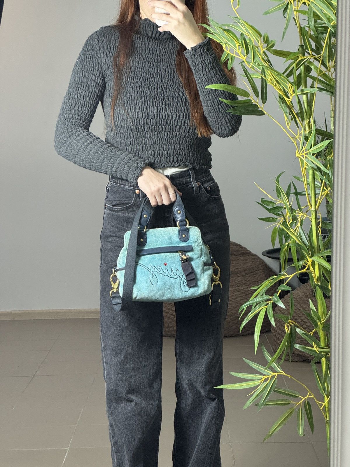 Juicy Couture VINTAGE JUICY COUTURE VELOUR 2000s MINI BAG Size ONE SIZE - 12 Thumbnail