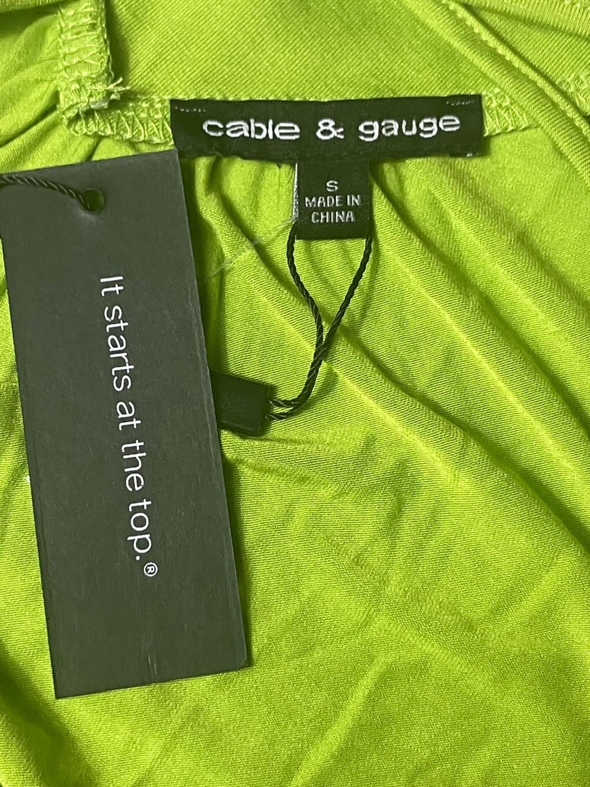 Other Cable & Gauge Green V-Neck Top Size S Stretch Size M / US 6-8 / IT 42-44 - 6 Thumbnail