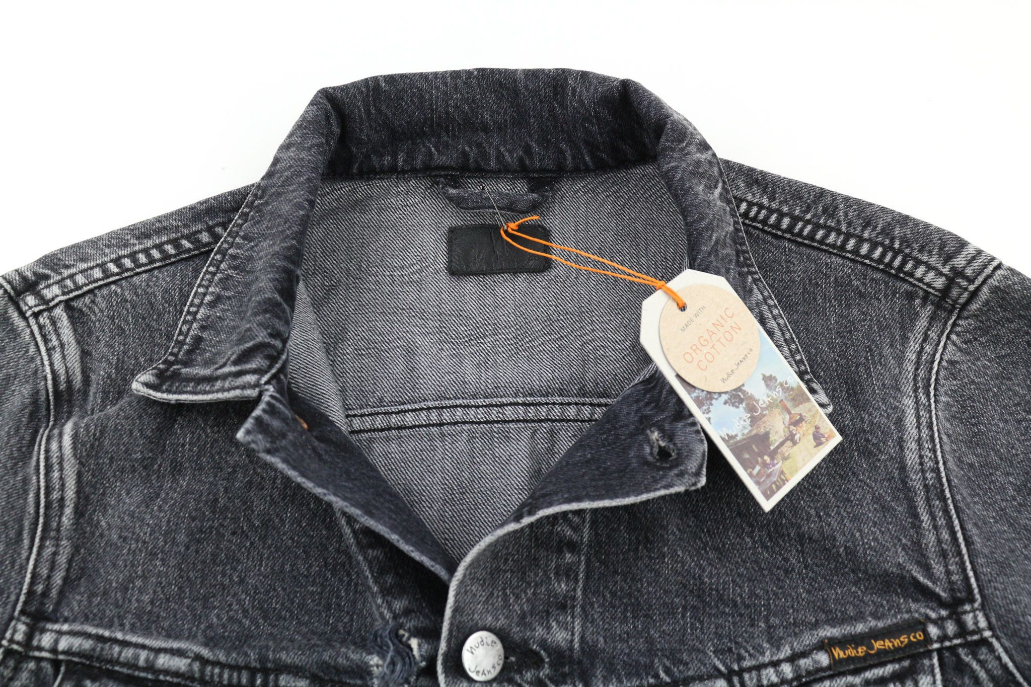 Nudie Jeans BILLY GREY STARDUST DENIM S Grey Denim Jacket 80370 Size US S / EU 44-46 / 1 - 4 Thumbnail