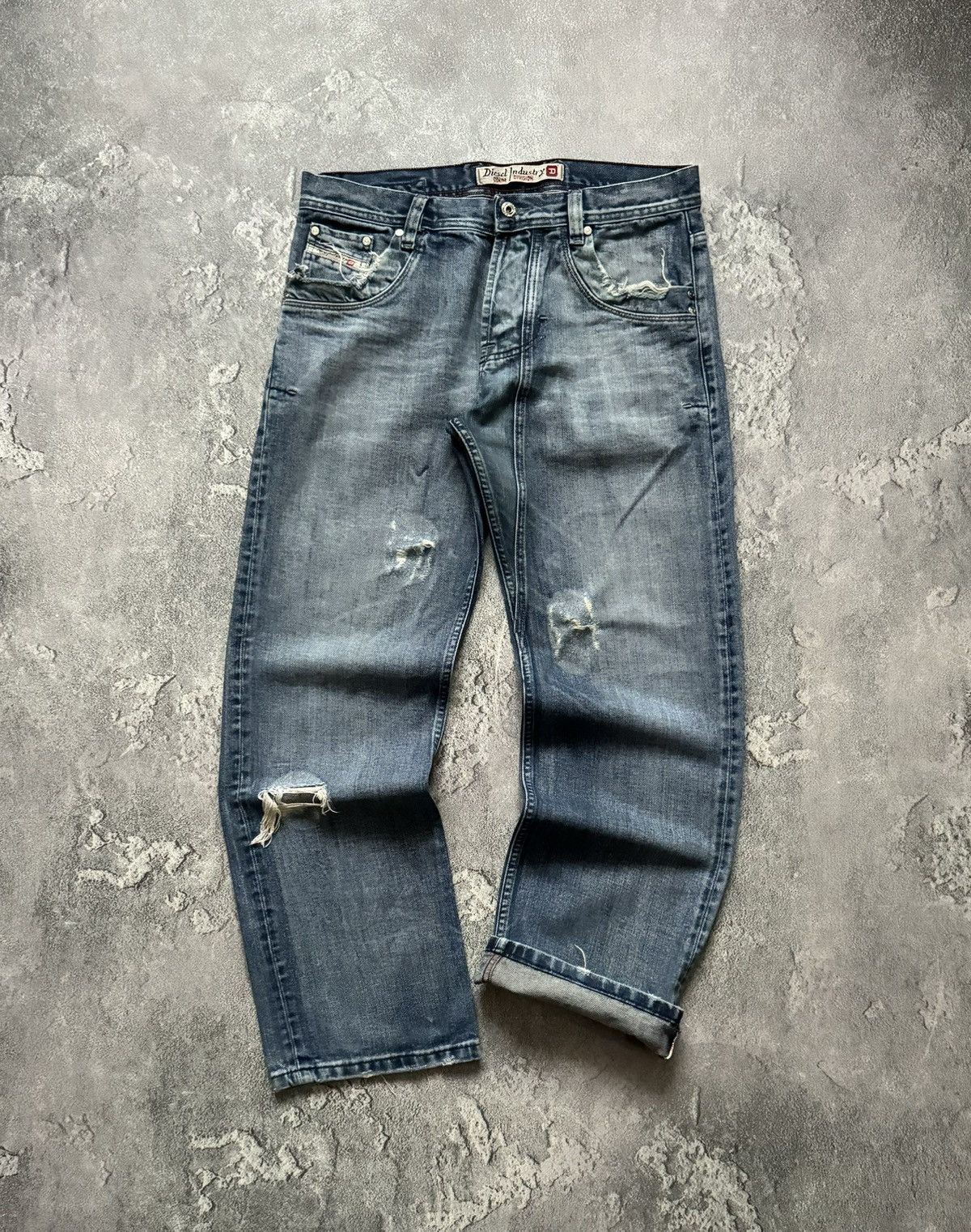 Diesel × Diesel Black Gold Diesel 36/32 distressed denim pant trouser jean chino y2k Size US 36 / EU 52 - 1 Thumbnail