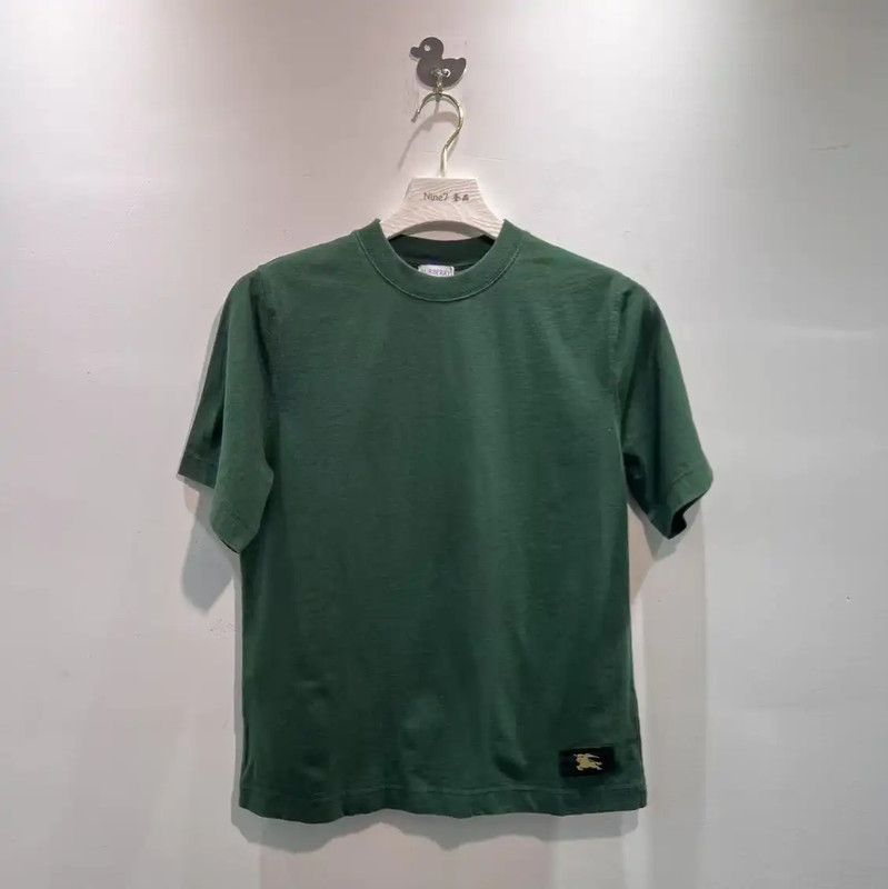 Burberry Burberry Green Cotton Short Sleeve T-Shirt Size US XS / EU 42 / 0 - 1 Thumbnail