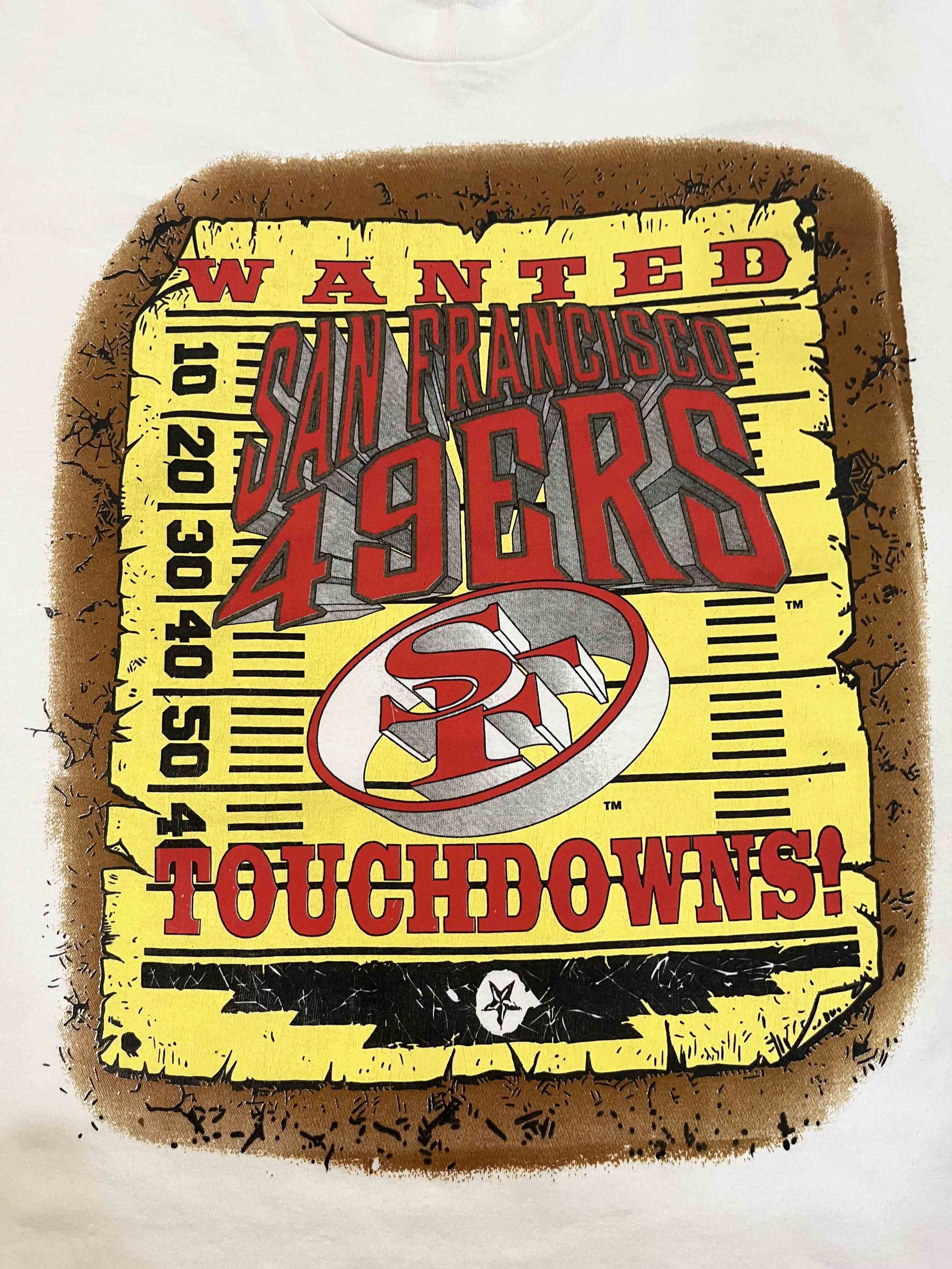 NFL × Vintage Vintage NFL San Francisco 49ers Football T-Shirt Size US XL / EU 56 / 4 - 2 Thumbnail