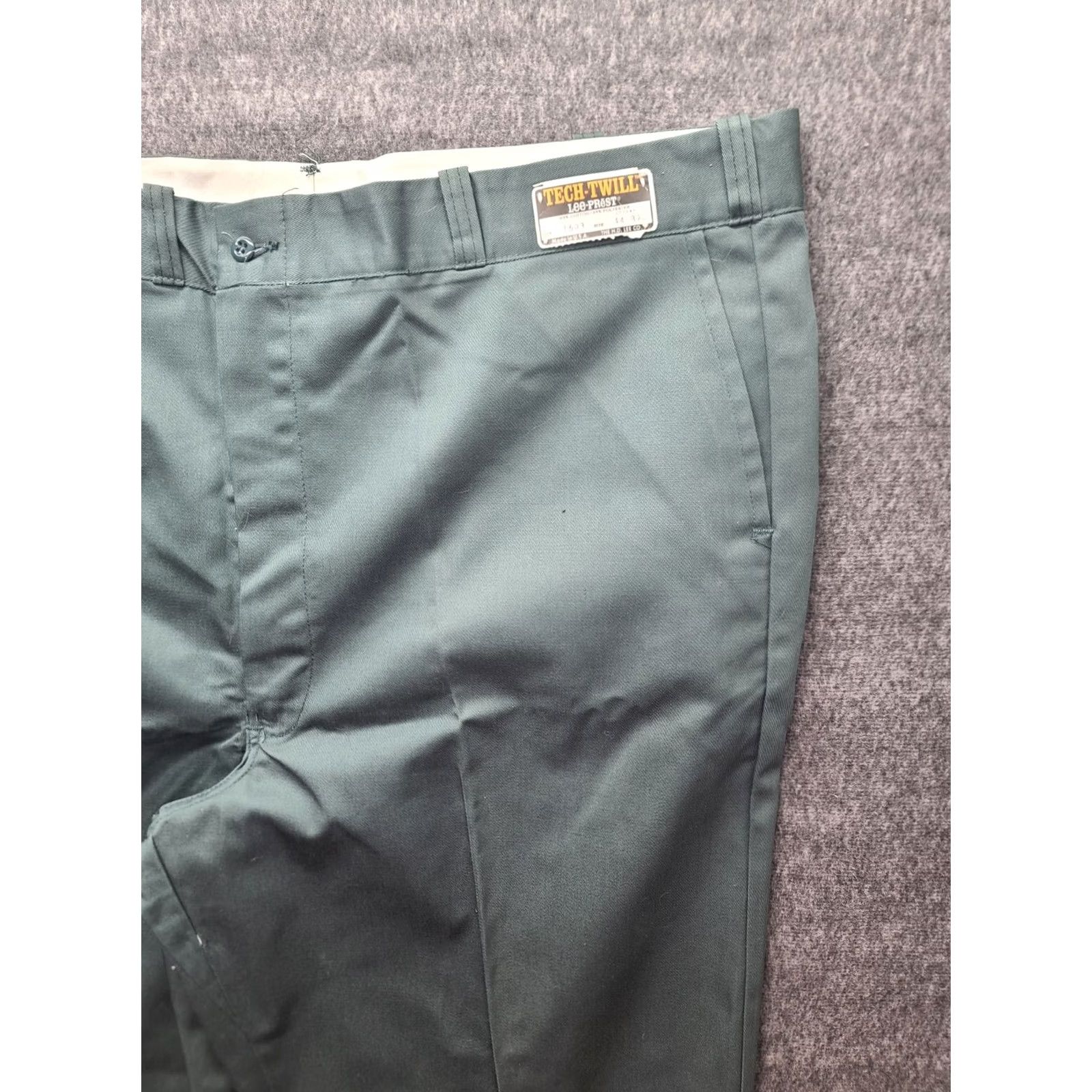 Lee VINTAGE Lee Pants Mens 44x32 Prest Tech Twill Workwear USA Union Made 70's Size US 44 / EU 60 - 7 Thumbnail