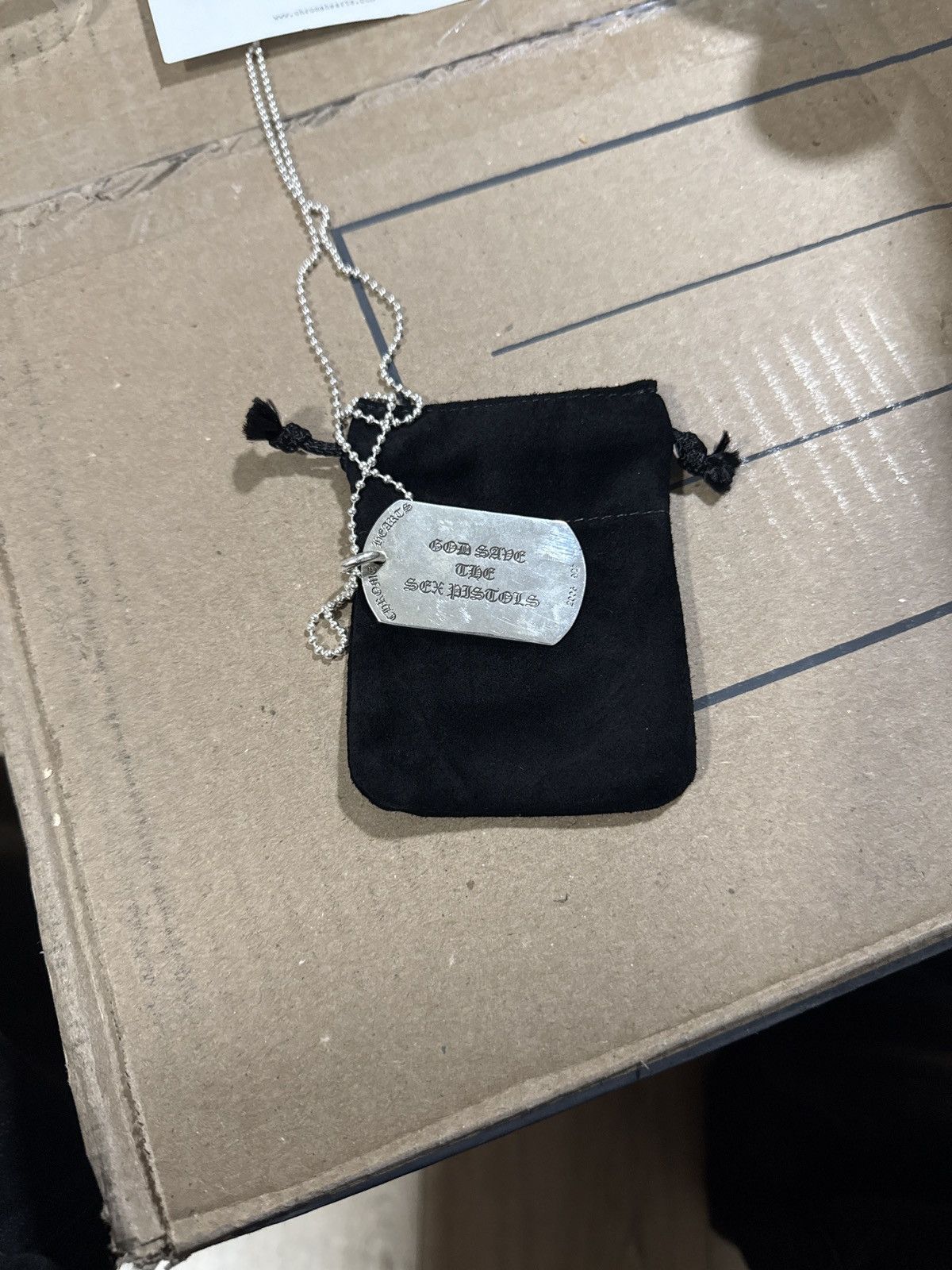 Chrome Hearts Chrome hearts god save the sex pistols dog tag with ball cha Size ONE SIZE - 7 Thumbnail
