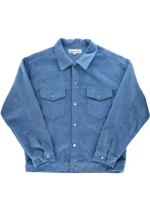 Other Corduroy Jacket Ocean Blue Size US XXL / EU 58 / 5 - 2 Thumbnail