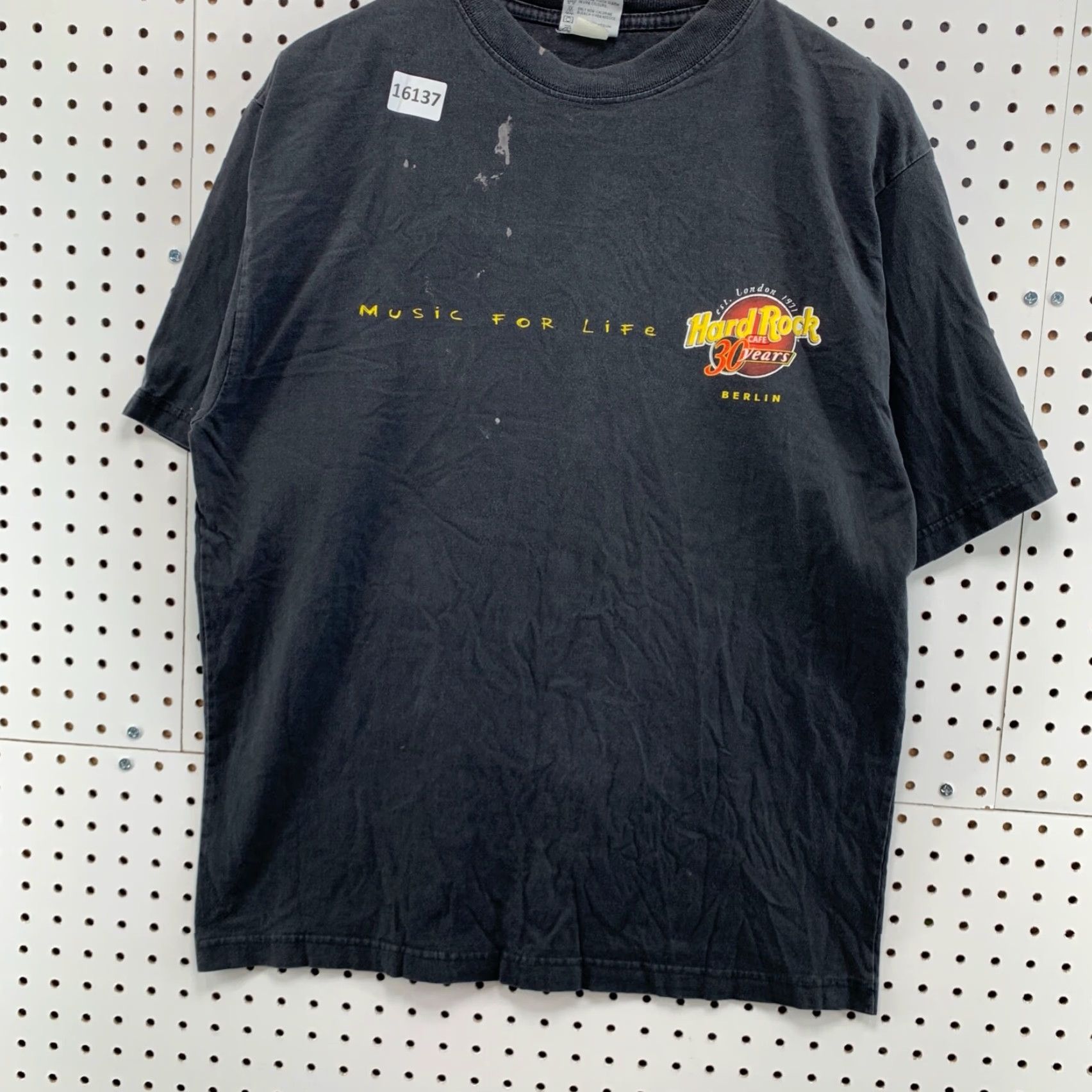 Hard Rock Cafe VINTAGE Hard Rock Cafe Berlin T-Shirt Adult Large Black Short Sleeve World Tour Unisex Size US L / EU 52-54 / 3 - 6 Thumbnail