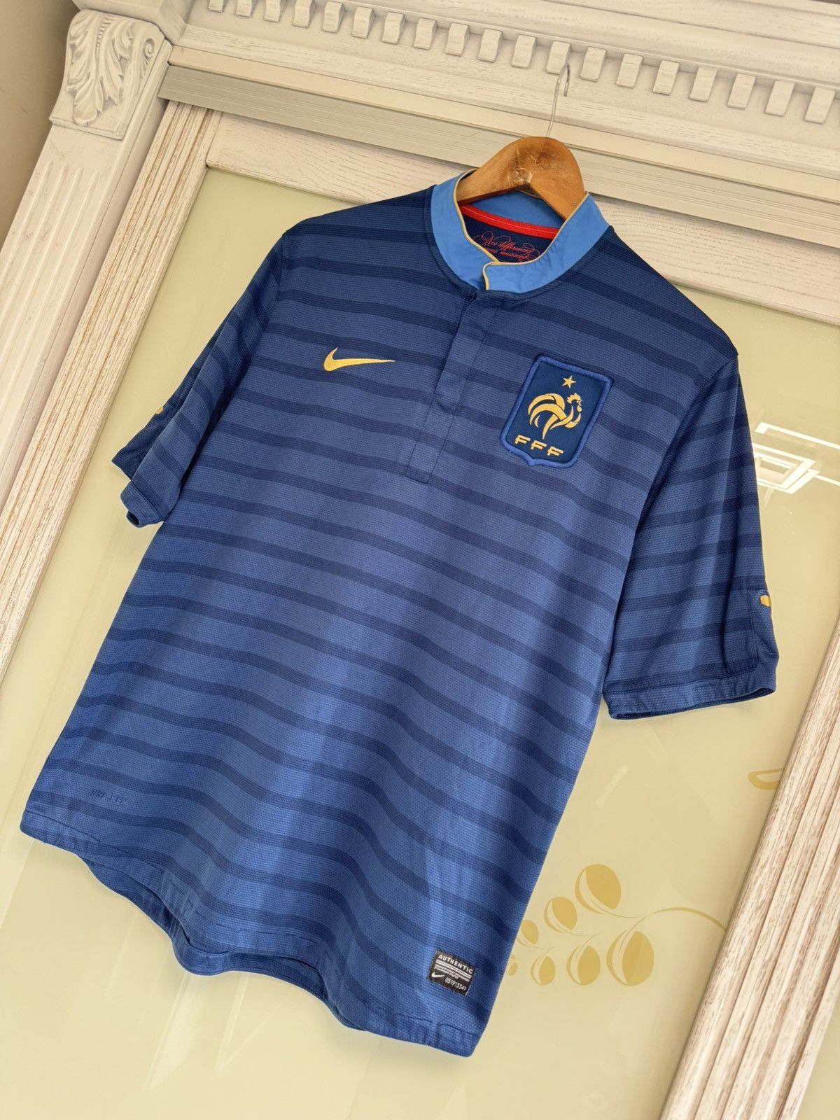 Nike France 2012-2013 Home Soccer Jersey Football Shirt Kit Size US L / EU 52-54 / 3 - 3 Thumbnail