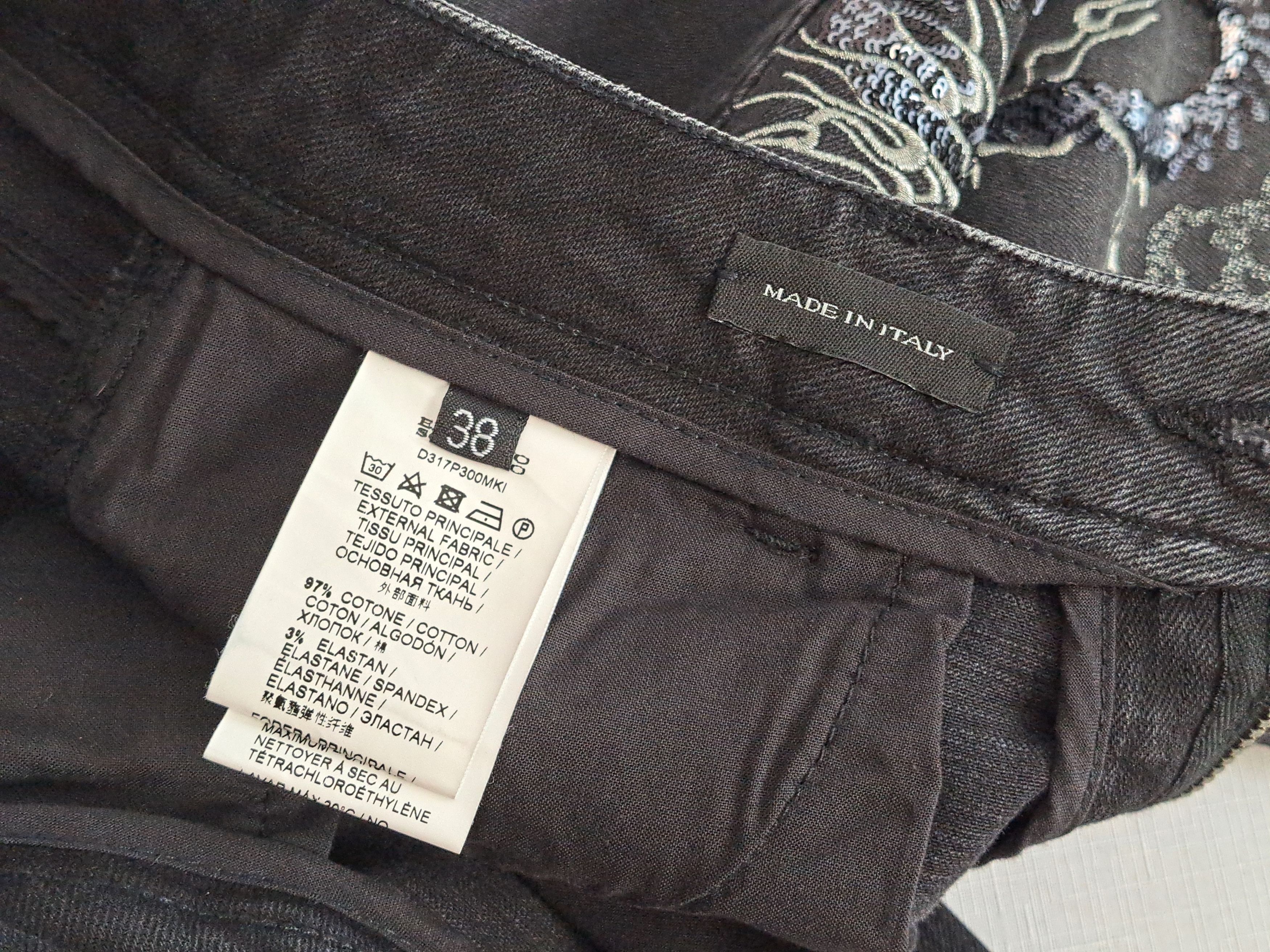 Ermanno Scervino Ermanno Scervino embroidered dragon slim jeans. Size 38IT Size 26" / US 2 / IT 38 - 9 Thumbnail