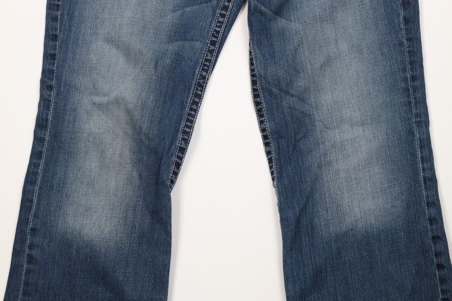 Vintage Buckle BKE Stitch Derek Wide Leg Bootcut Denim Jeans Blue Size US 34 / EU 50 - 3 Thumbnail