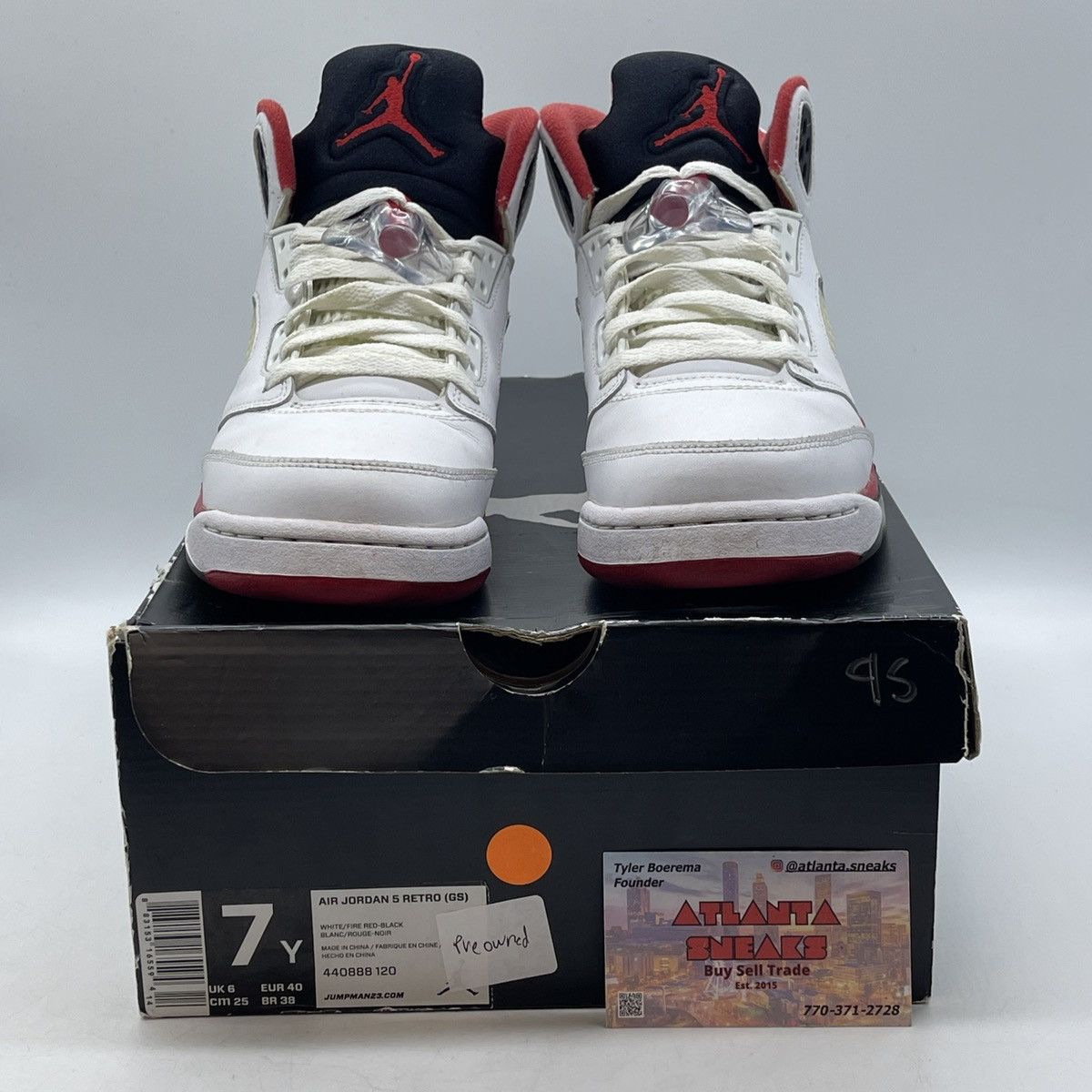 Jordan Brand Air Jordan 5 fire red black tongue Size US 7 / EU 40 - 2 Thumbnail