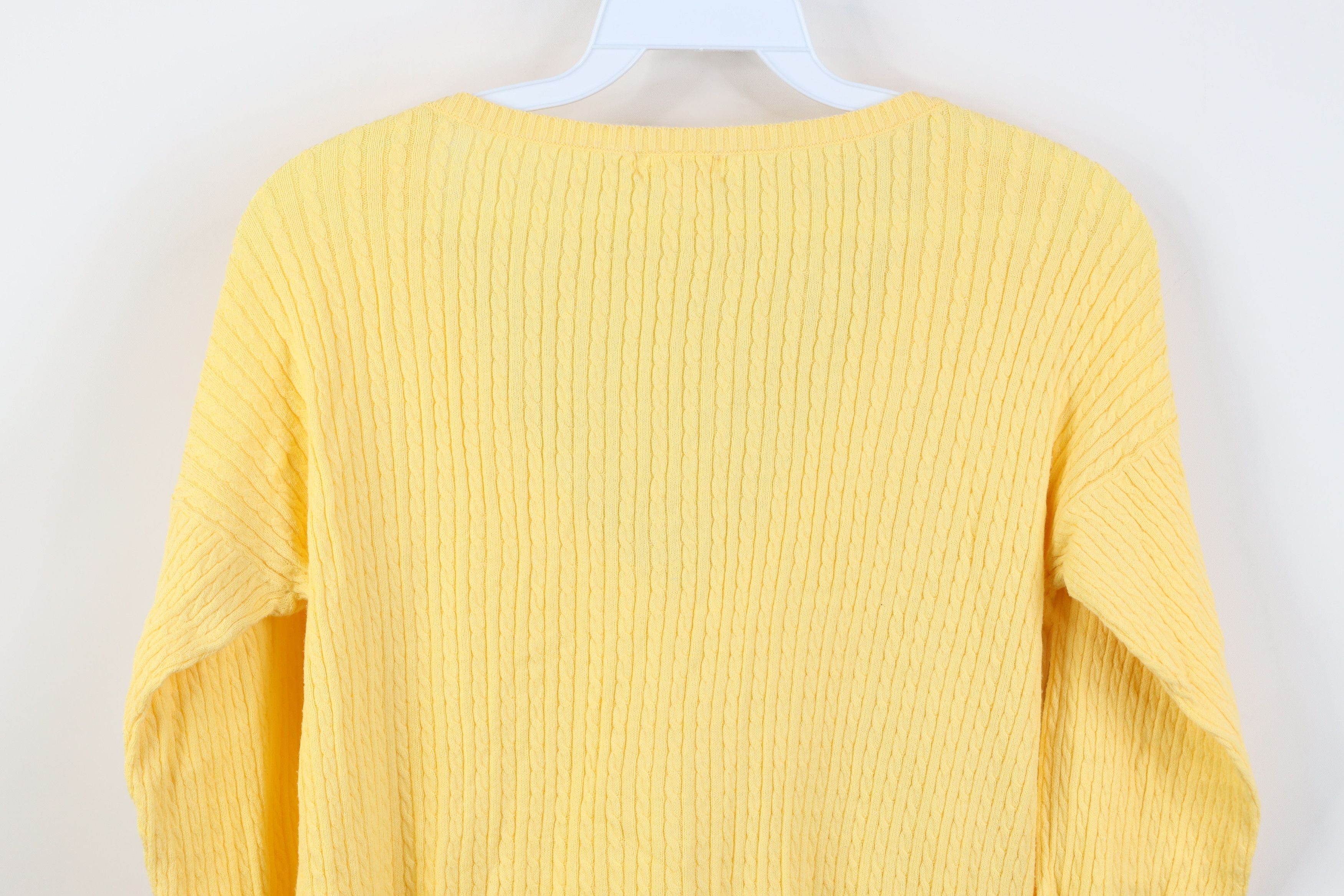 Ralph Lauren Vintage 90s Y2K Ralph Lauren Lightweight Cable Knit Sweater Size L / US 10 / IT 46 - 10 Thumbnail