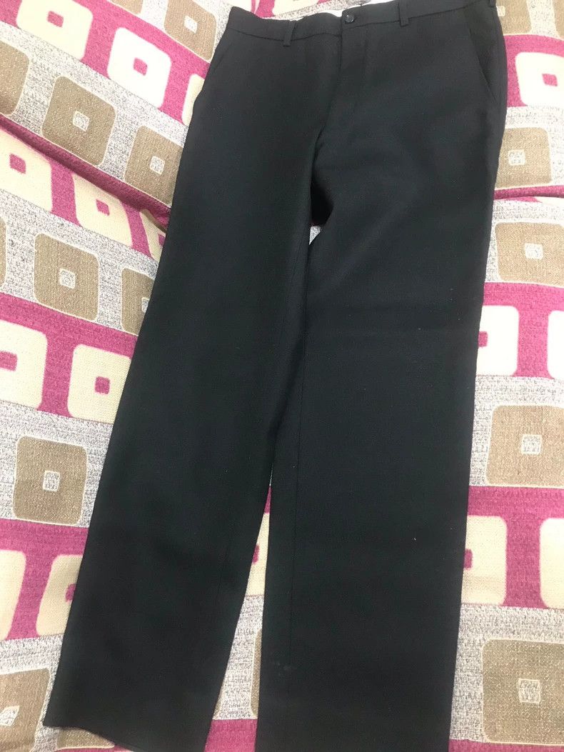 Comme des Garcons Comme Des Garcons SBlack straight wool pants 2502-Nextarrow Size US 27 - 2 Thumbnail