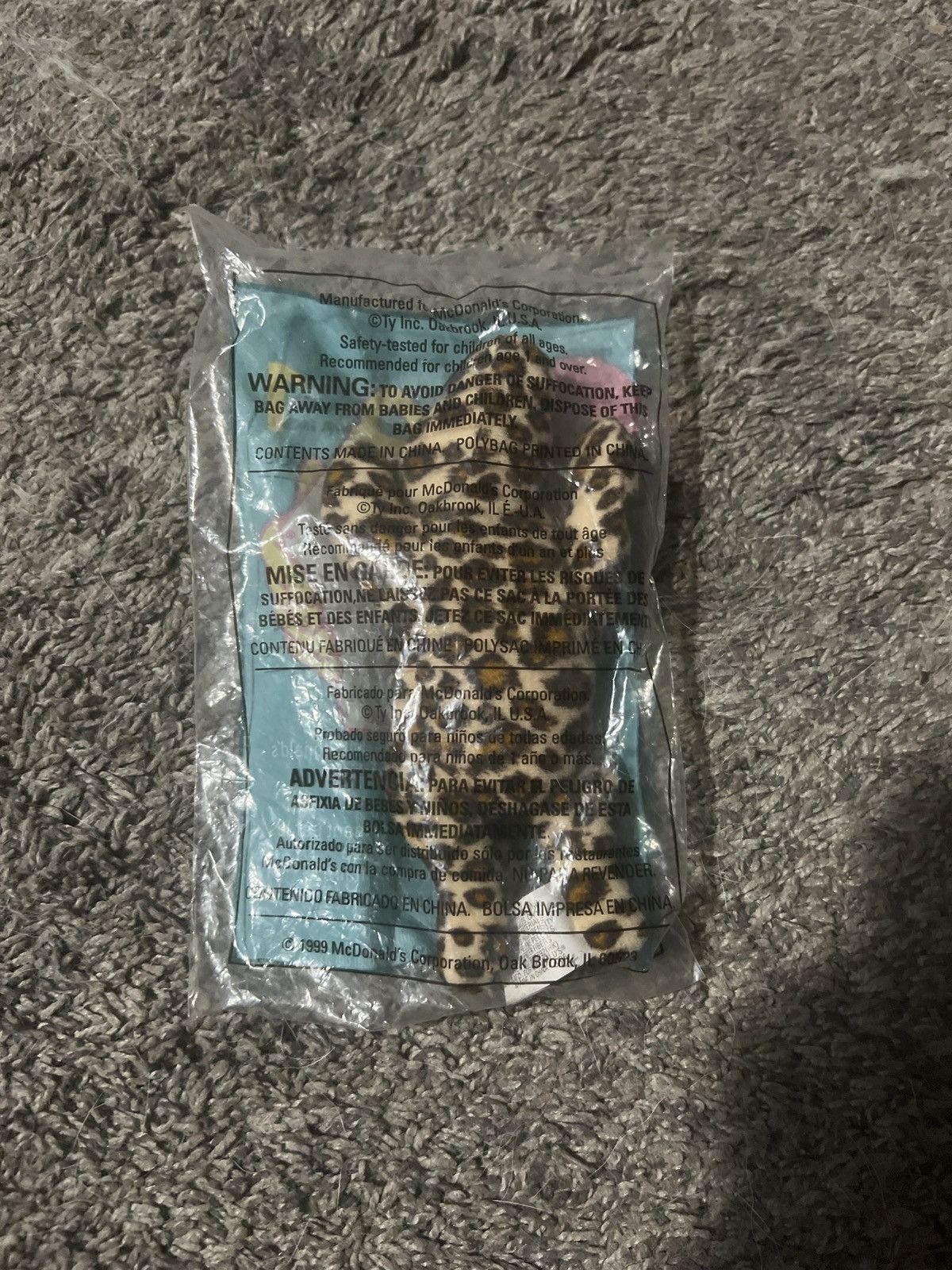 Vintage 1999 McDonald’s Ty Freckles The Leopard Toy Animal Size ONE SIZE - 2 Thumbnail