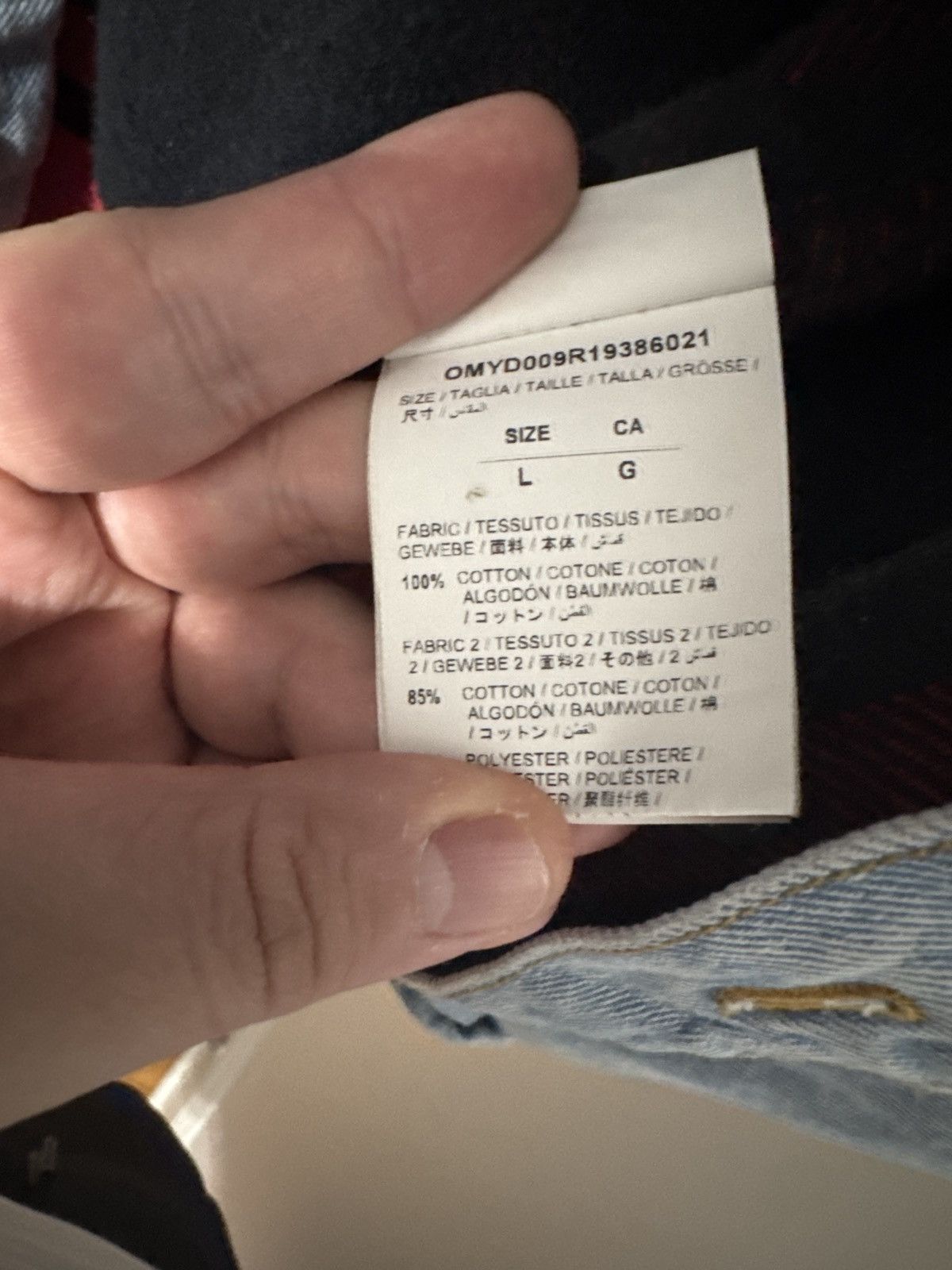 Off-White Off White Denim/Flannel button up Size US L / EU 52-54 / 3 - 6 Thumbnail
