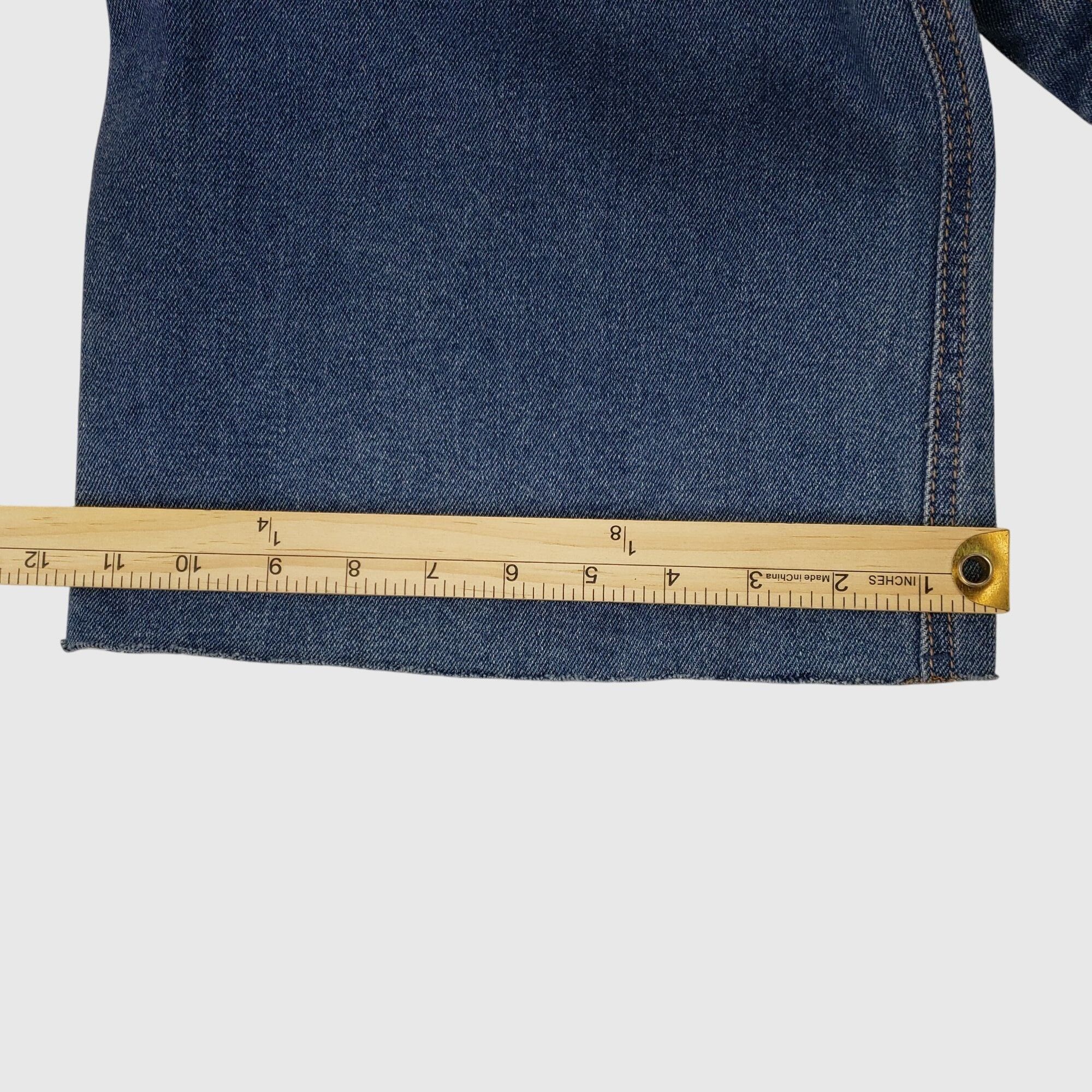 Other Rachel Roy High-Rise Wide-Leg Denim Jeans With Snap Button Size 24" / US 00 / IT 34 - 10 Thumbnail