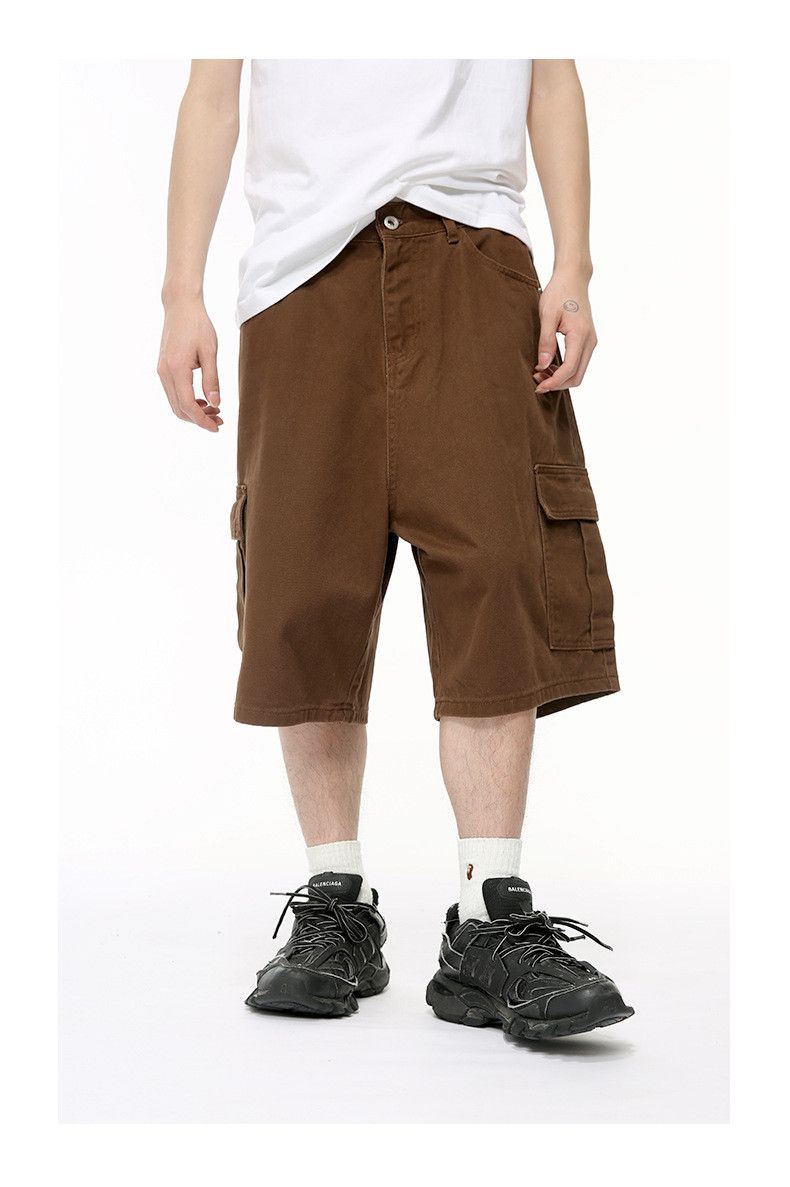 Japanese Brand × Jean Casual Straight Cotton Brown Denim Shorts Size US 32 / EU 48 - 2 Thumbnail