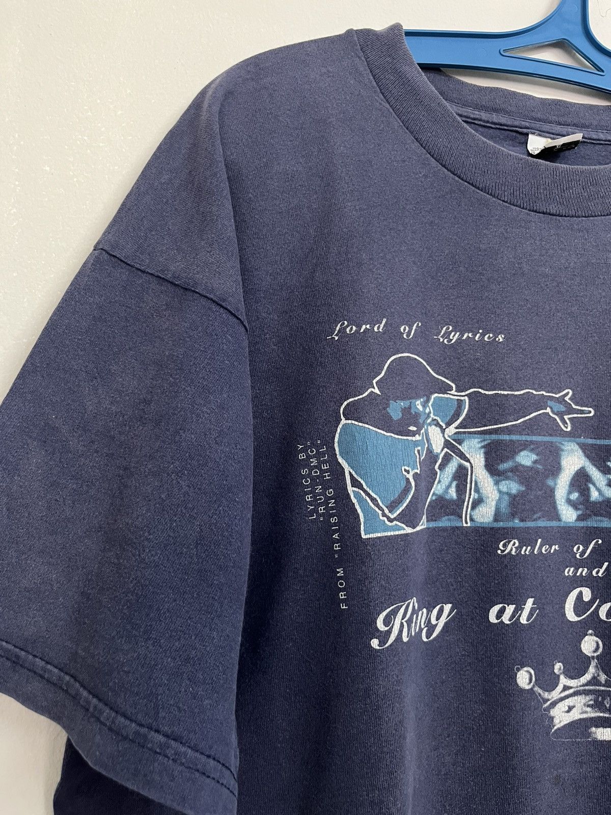 Rap Tees 🔥 Crazy Sunfaded Conart Style RUN DMC KING AT COLD CRUSHIN Size US XL / EU 56 / 4 - 4 Thumbnail