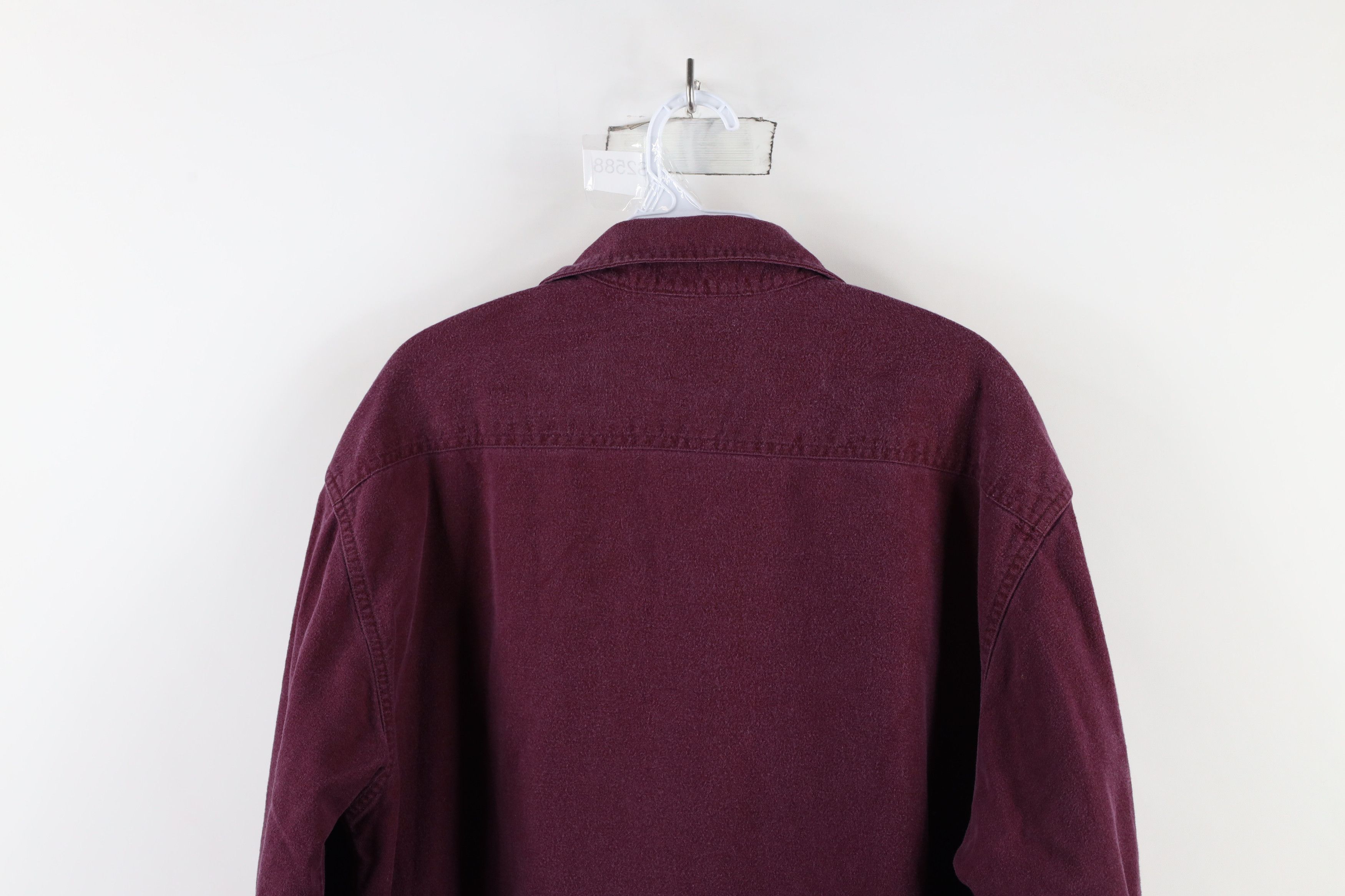 Vintage Vintage 90s Streetwear Heavyweight Cloth Button Shirt Purple Size US L / EU 52-54 / 3 - 13 Thumbnail
