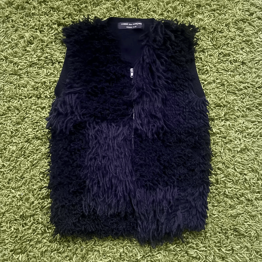 Comme des Garcons Homme Plus FW2002 Shaggy Knit Gilet Vest Size US M / EU 48-50 / 2 - 1 Thumbnail