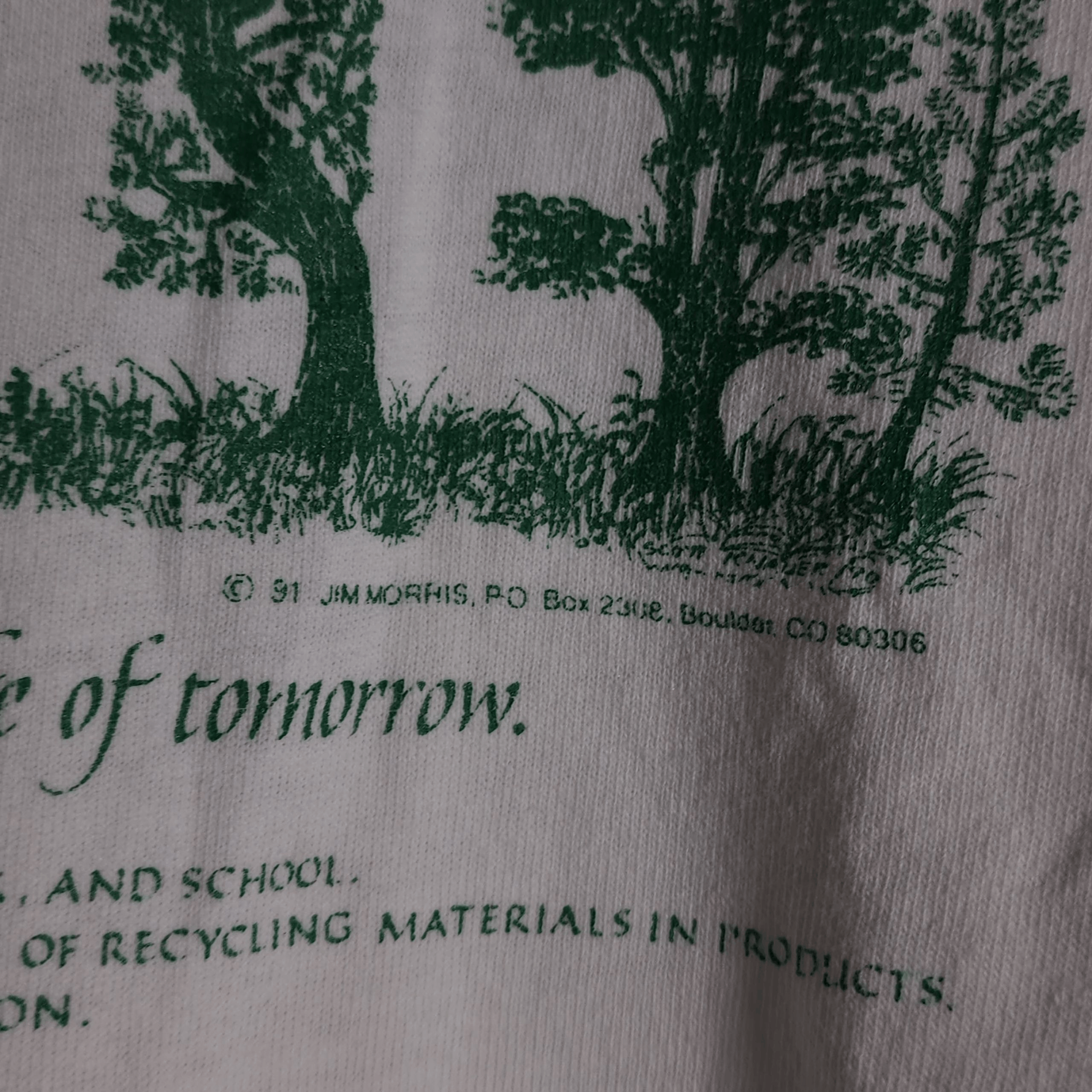 Vintage Rare Vintage 90s Recycle tees The Mountaineer 1991 shirts Size US L / EU 52-54 / 3 - 3 Thumbnail