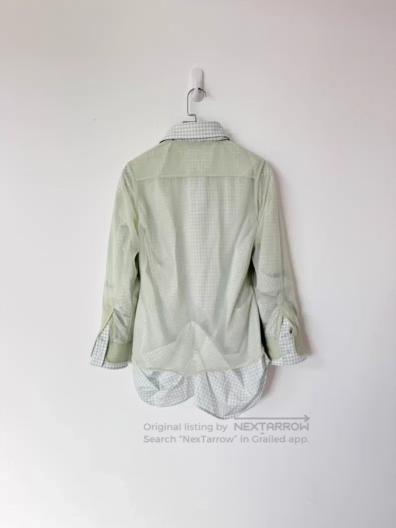 Maison Margiela Maison Margiela 25SS show tulle plaid double shirt| Size S / US 4 / IT 40 - 2 Thumbnail