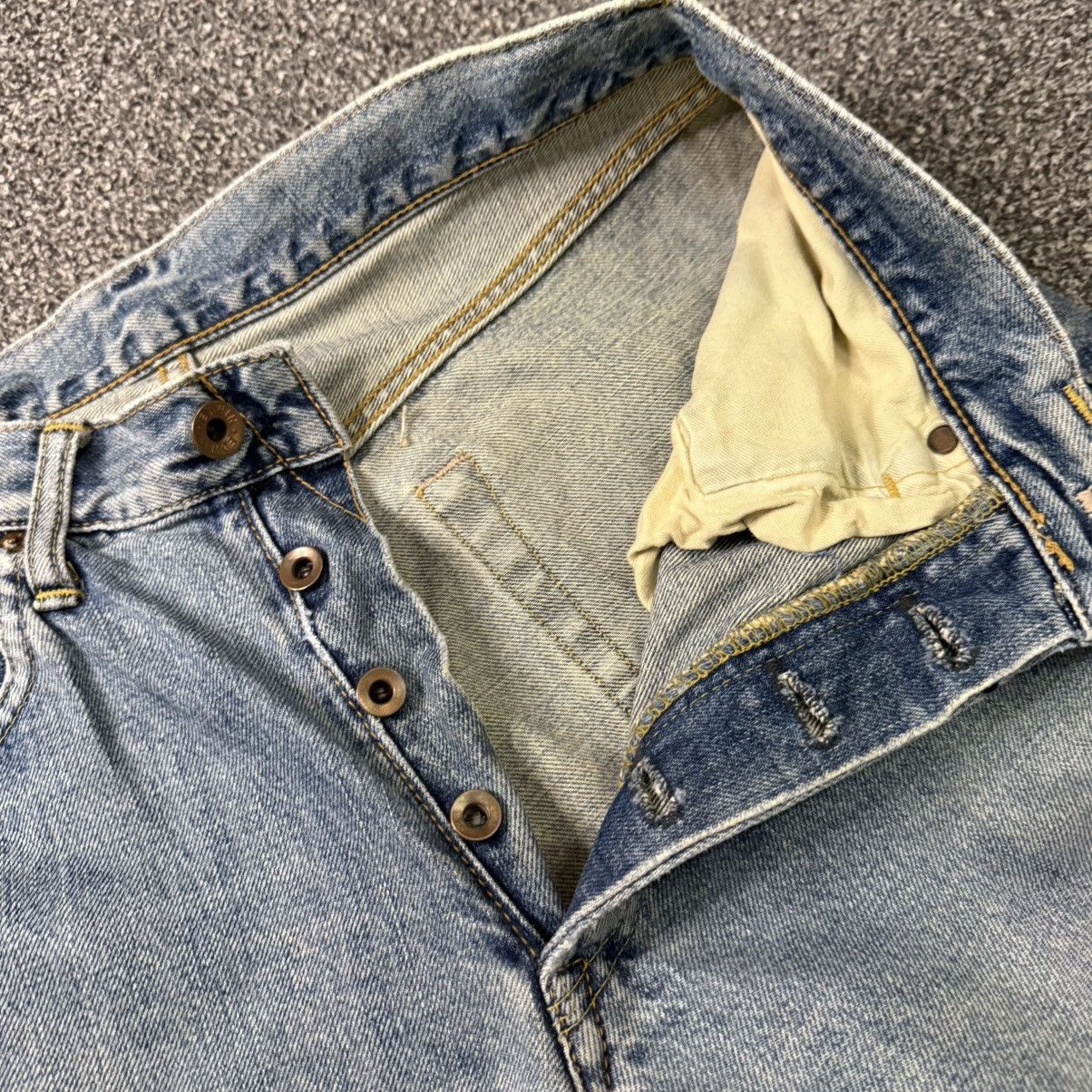 Edwin Vintage 90s Selvedge Edwin 505xx Distressed Light Wash Denim Size US 32 / EU 48 - 11 Thumbnail