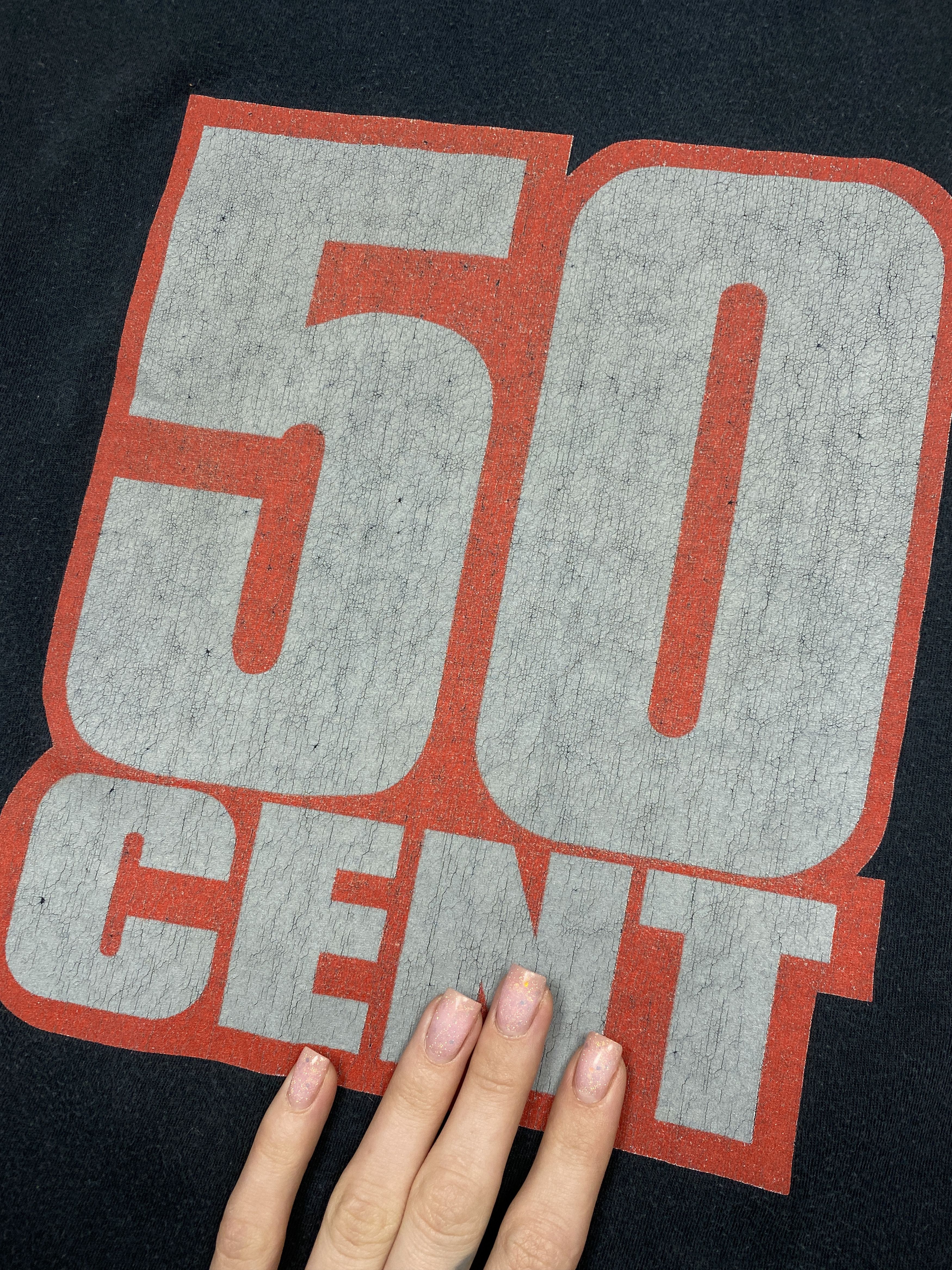 50 Cent × Rap Tees × Vintage 50 Cent Vintage 2010 Mens Rap T-Shirt Tee Y2K Size US M / EU 48-50 / 2 - 4 Thumbnail