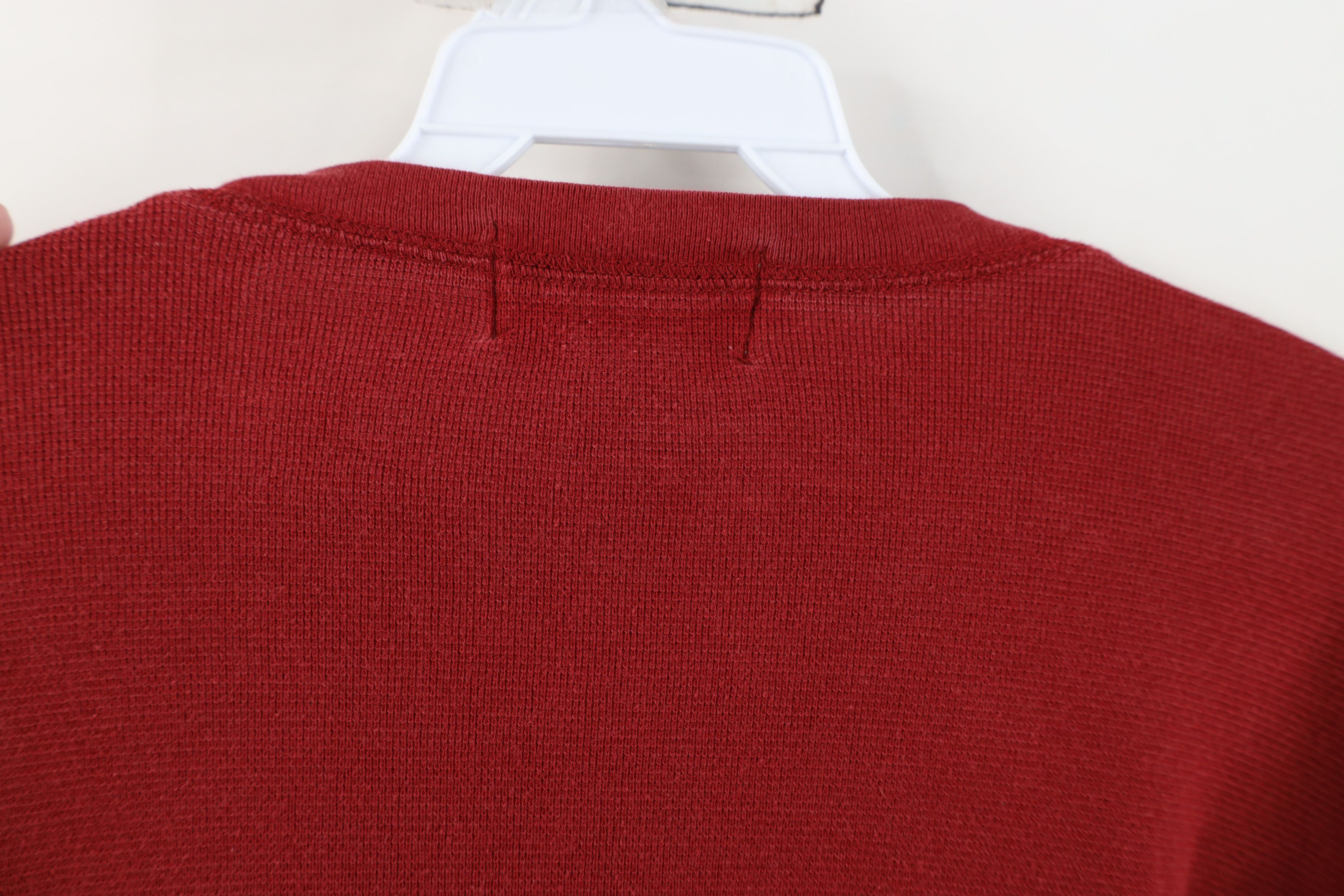 Eddie Bauer Vintage Eddie Bauer Waffle Knit Long Sleeve T-Shirt Red Size US XL / EU 56 / 4 - 10 Thumbnail