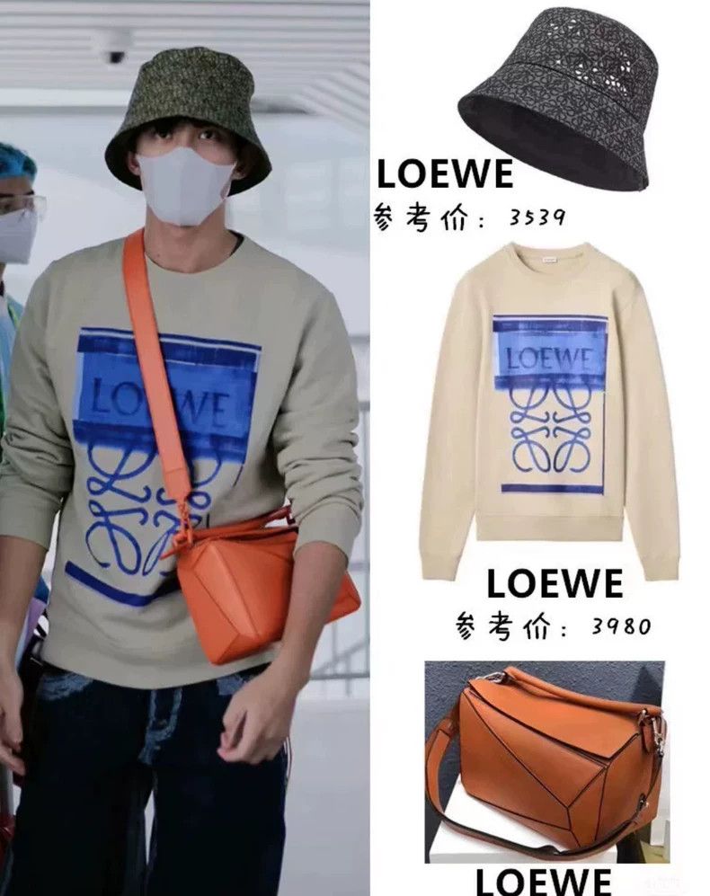 Loewe LOEWE Gray, white and blue rock hoodie Size S / US 4 / IT 40 - 5 Thumbnail