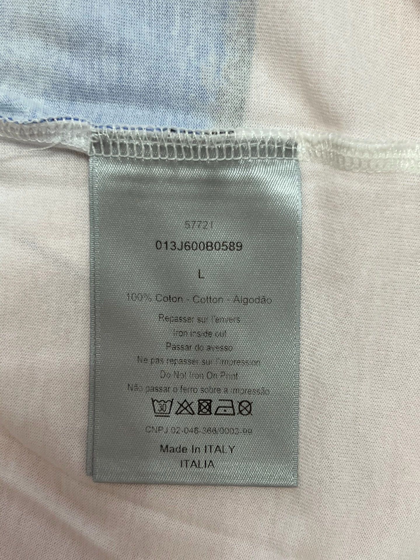 Dior Dior Floral T-shirt Men's L White Size US L / EU 52-54 / 3 - 4 Thumbnail