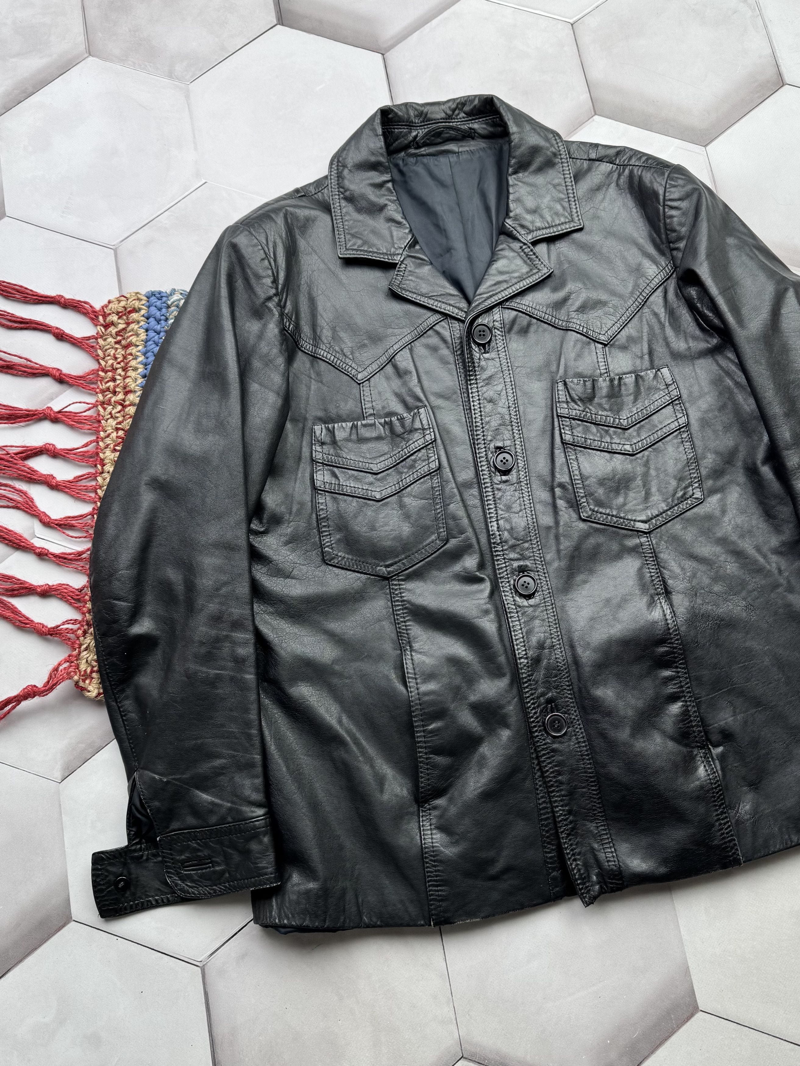 Vintage Vintage Leather Jacket Size US L / EU 52-54 / 3 - 2 Thumbnail