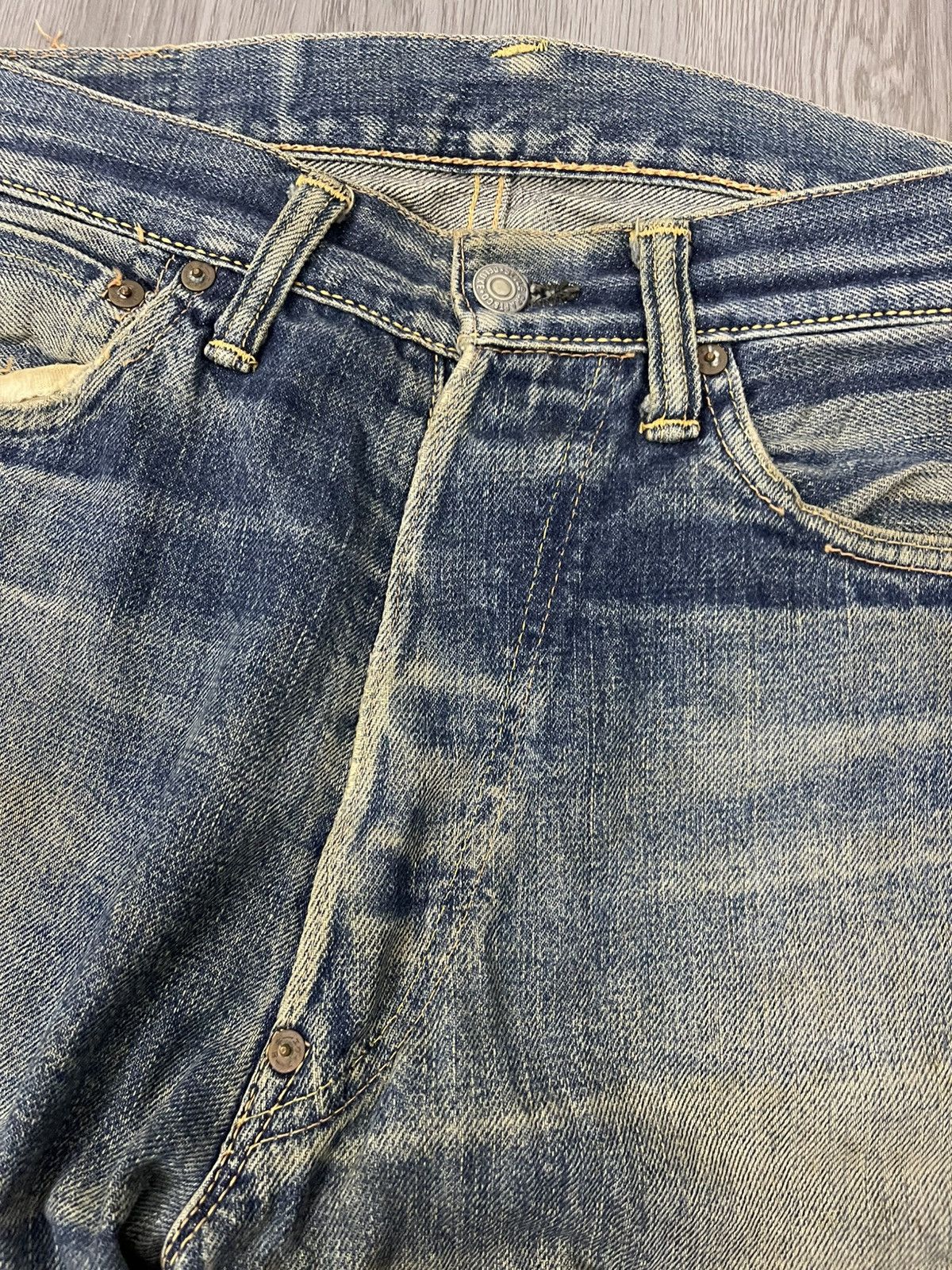 Evisu × Vintage Vintage Evisu Special rip distressed denim Size US 29 - 5 Thumbnail