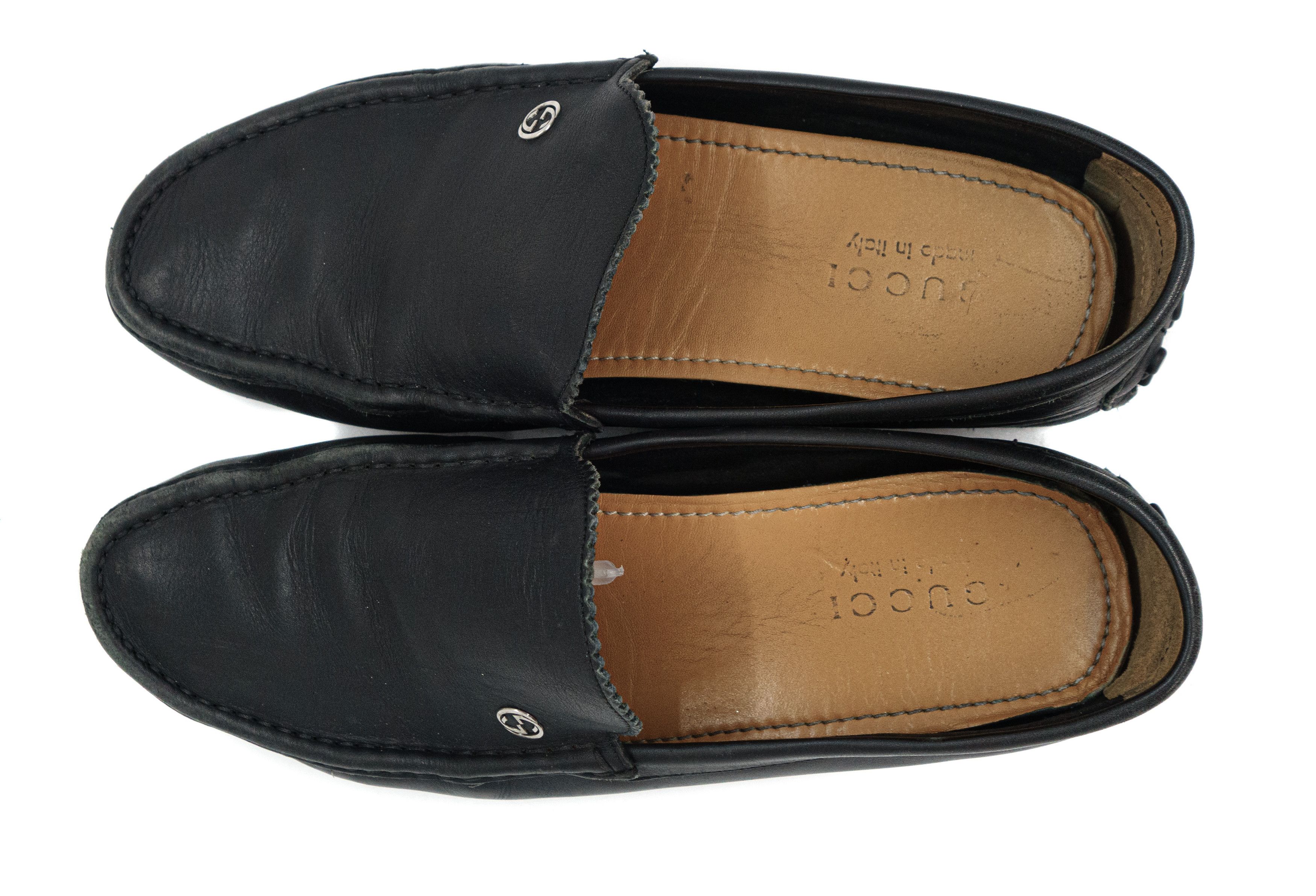 Gucci 00S Tom Ford Era GG Mini Logo Leather Car Loafers Vintage Size US 8 / EU 41 - 3 Thumbnail