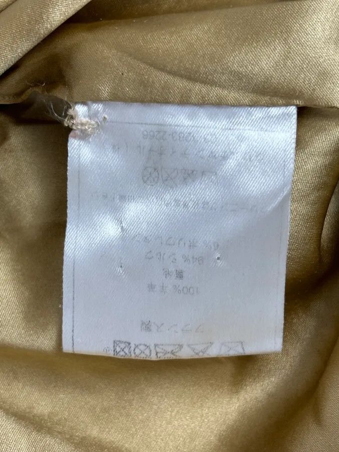 Dior AW2005 Christian Dior Beige Asymmetrical Officer Leather Jacket Size S / US 4 / IT 40 - 13 Thumbnail