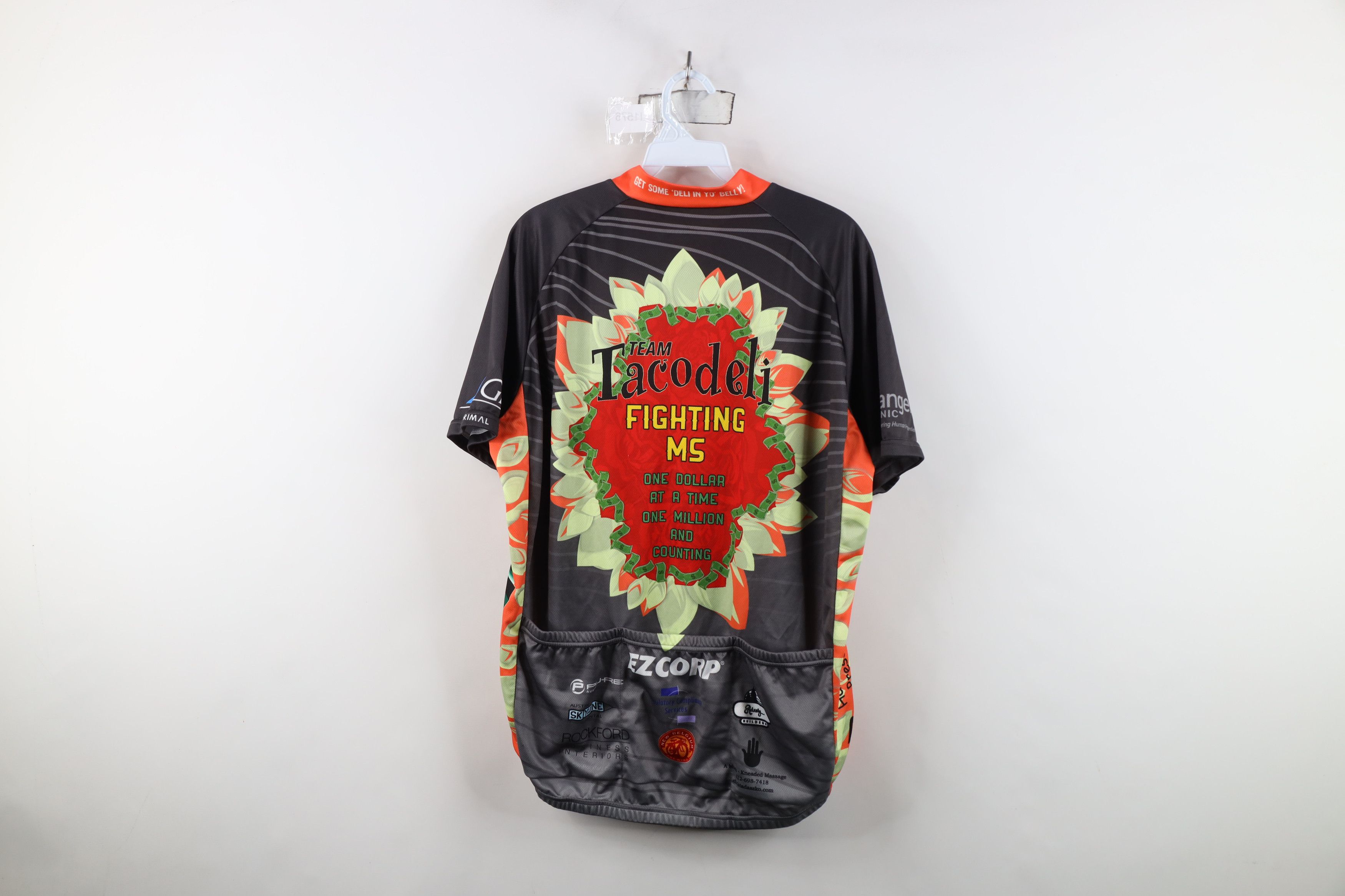 Vintage Primal Tacodeli Bike MS Charity Bicycle Cycling Jersey Shirt Size US XL / EU 56 / 4 - 15 Thumbnail