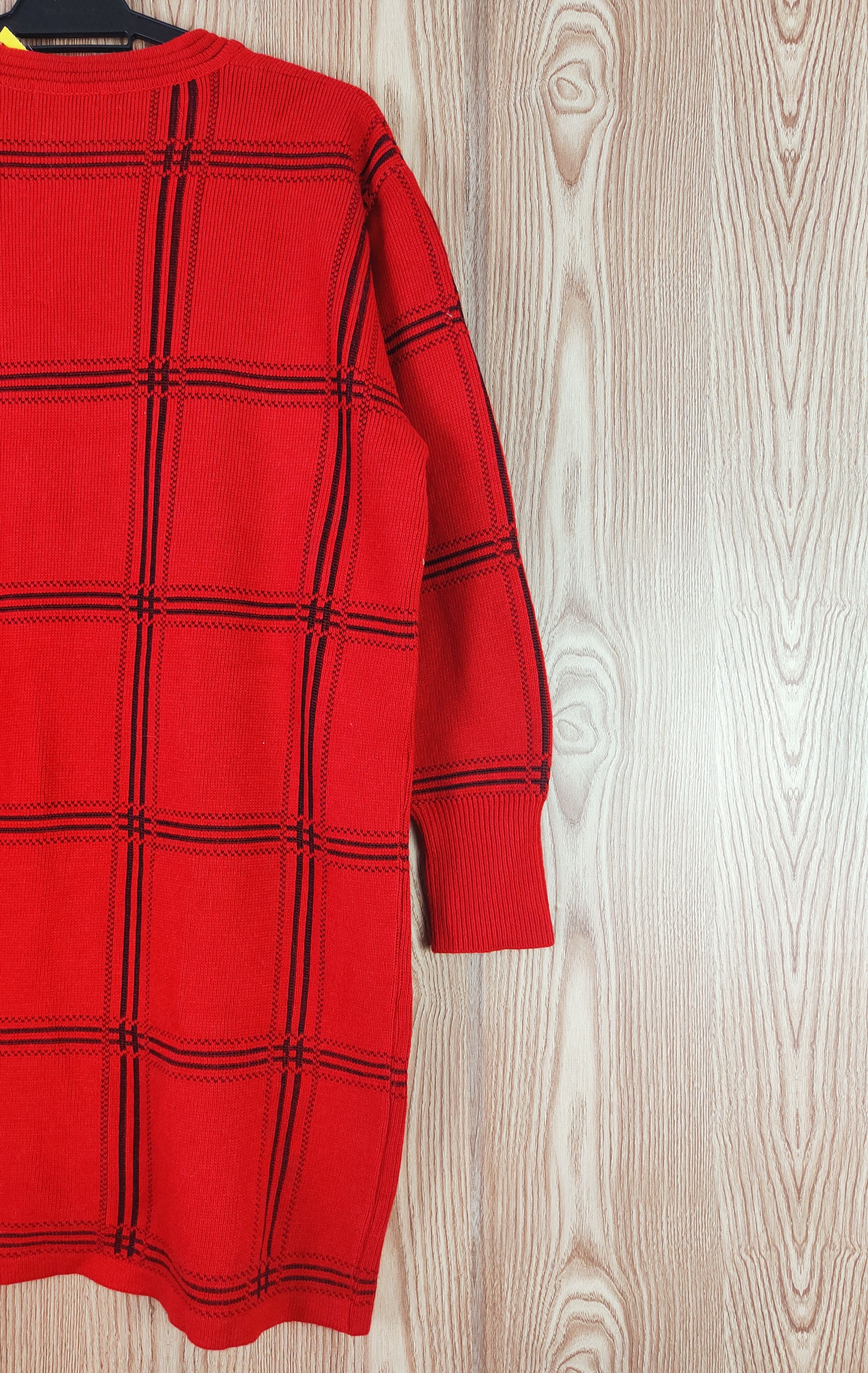 Vintage Londrina Red Knitwear Cardigan #W294 Size M / US 6-8 / IT 42-44 - 9 Thumbnail