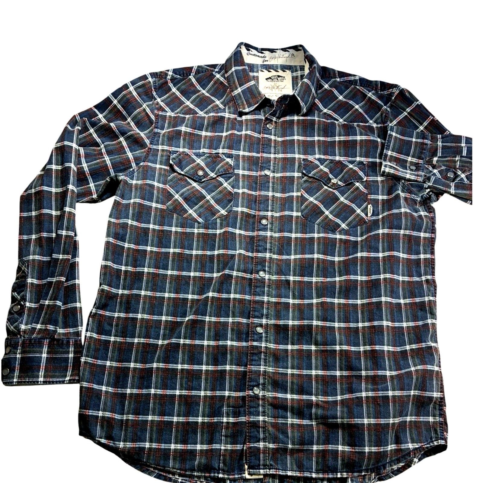 Vans Vans Men Plaid Shirt L Grunge Skater Y2K Anthony Van Engelen Size US L / EU 52-54 / 3 - 12 Thumbnail