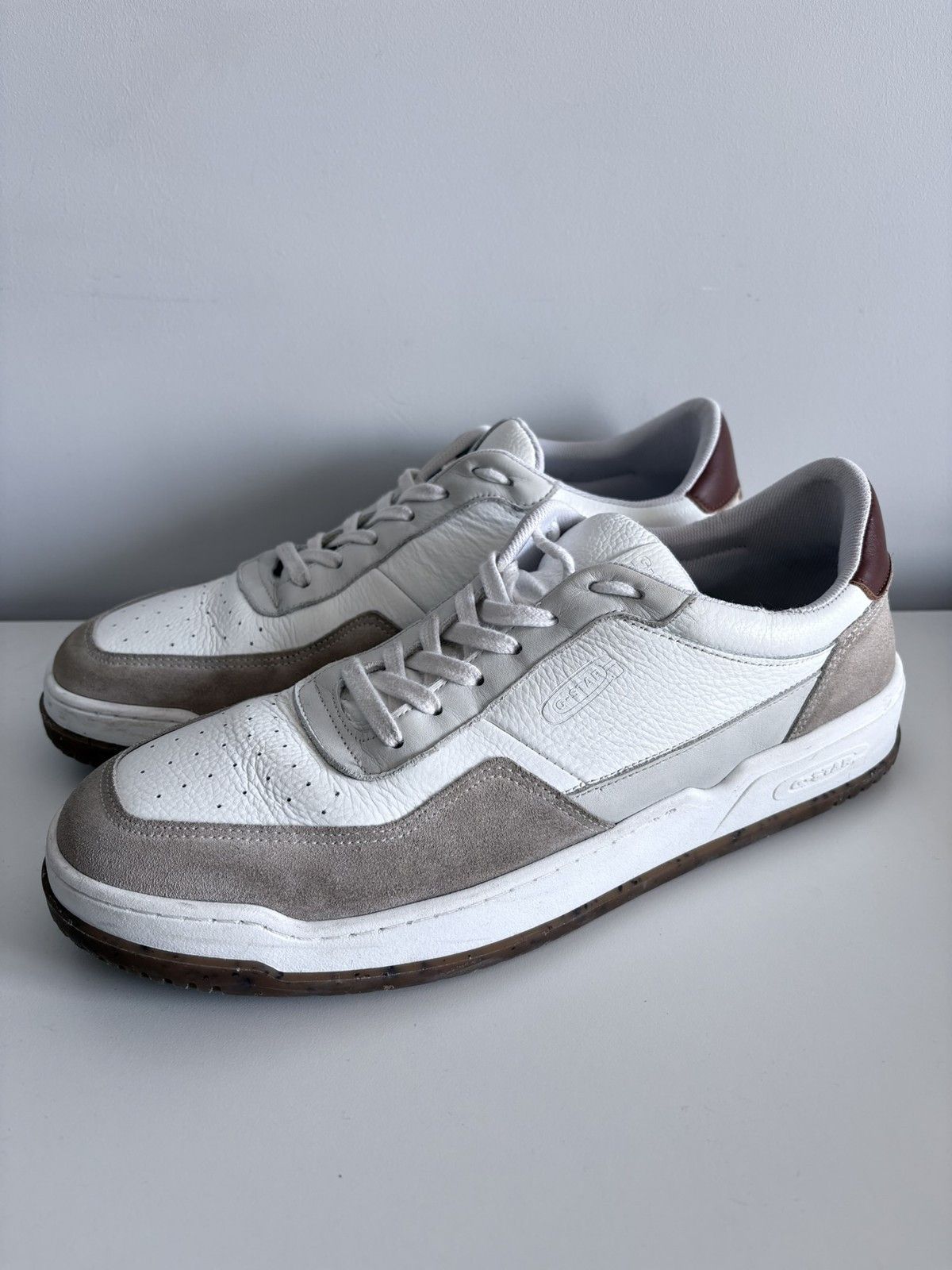 G-Star G-Star RAW leather sneakers white suede men's size 45 Size US 12 / EU 45 - 1 Thumbnail