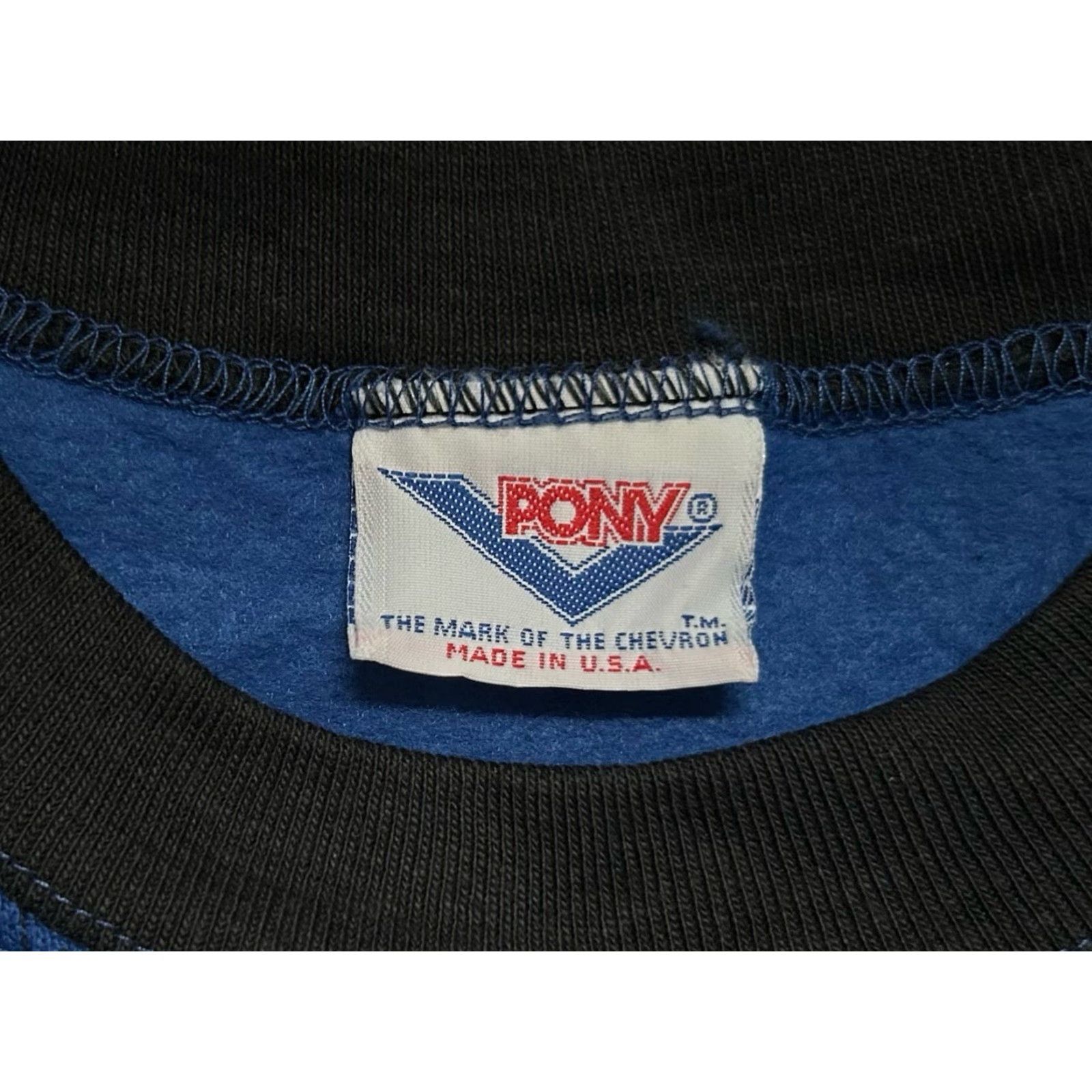 PONY VINTAGE PONY T-Shirt Mens 90s Batwing Sleeve Deadstock NWT Made in USA Blue Royal PONY Screen Print Logo Mens XL, 90s, Activewear Size US XL / EU 56 / 4 - 7 Thumbnail