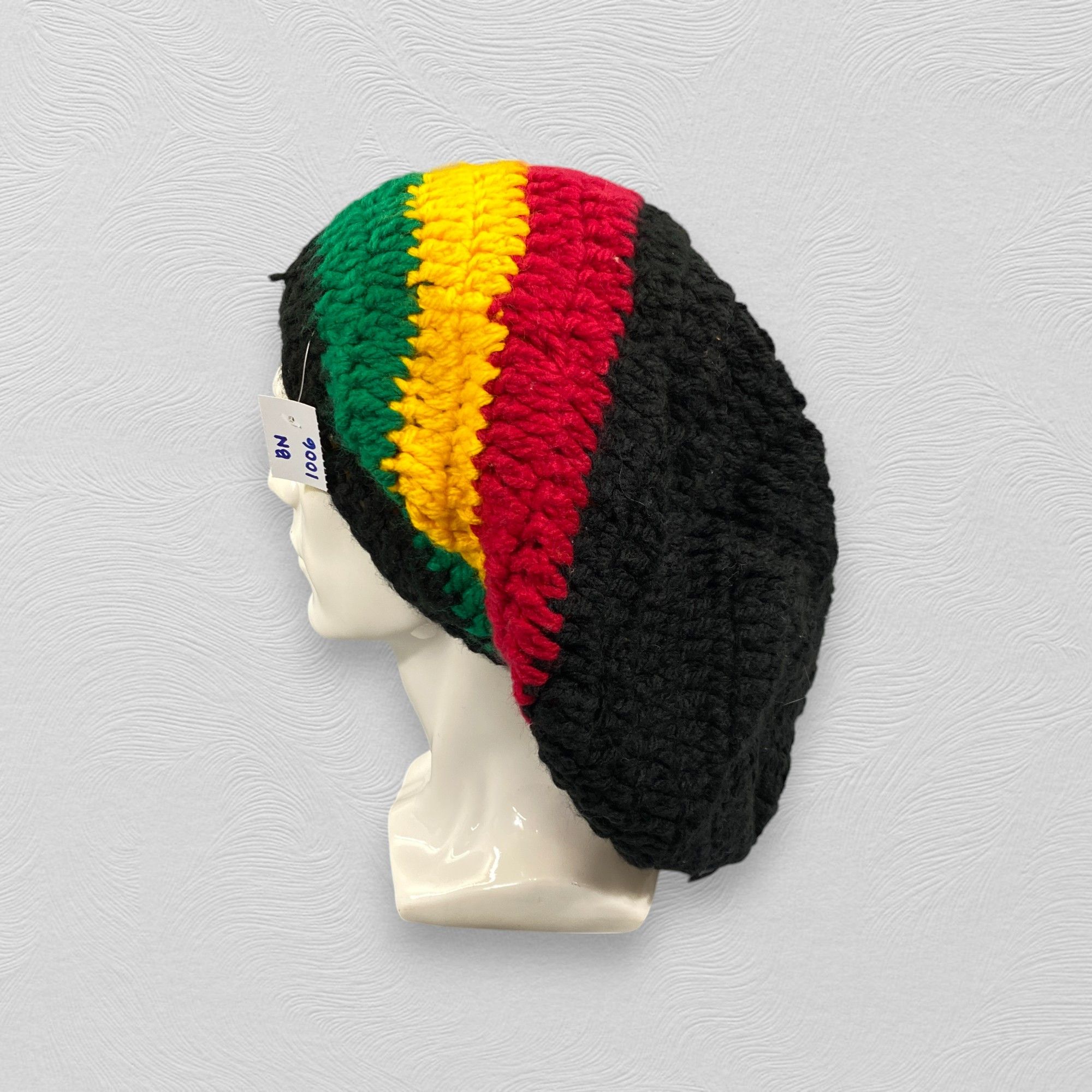 Japanese Brand Vintage Rasta Knitted Slouchy Beanie Hat -BN1006 Size ONE SIZE - 3 Thumbnail