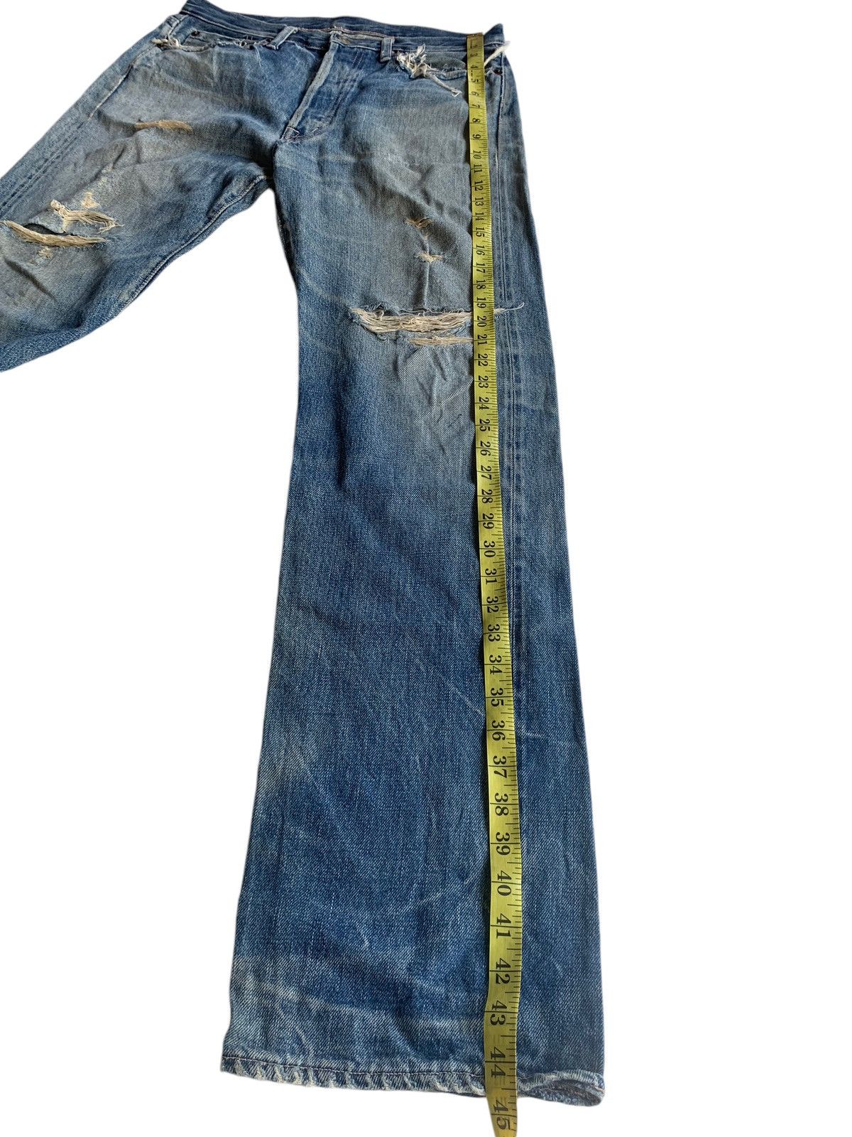 Japanese Brand × OMNIGOD Omnigod Selvedge Button Fly Japanese Distressed Denim Size US 32 / EU 48 - 10 Thumbnail
