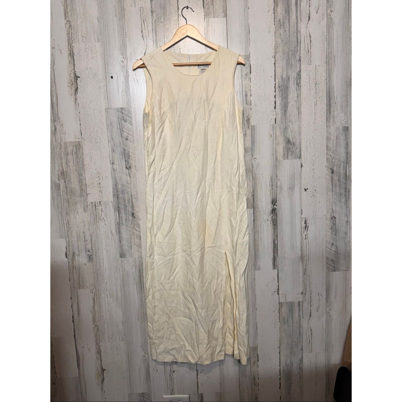 Other Perceptions by Irene B. Sleeveless Cream Maxi Dress Women’s Size M / US 6-8 / IT 42-44 - 2 Thumbnail