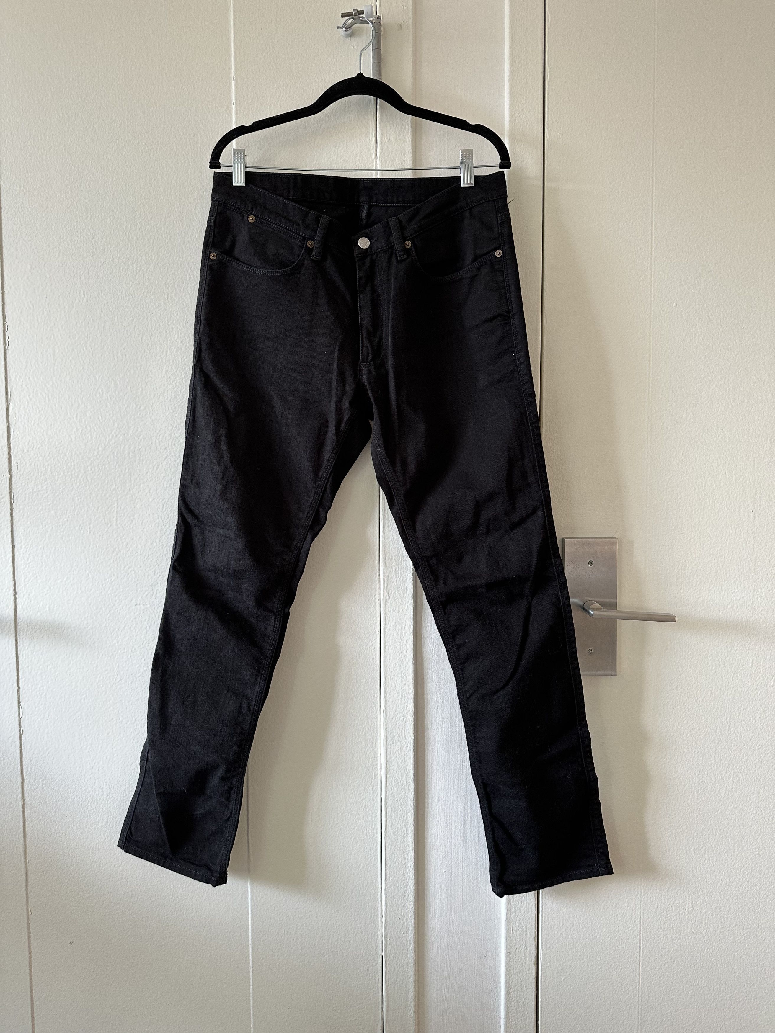 image of Acne Studios Denim Jeans in Black, Men's (Size 33)