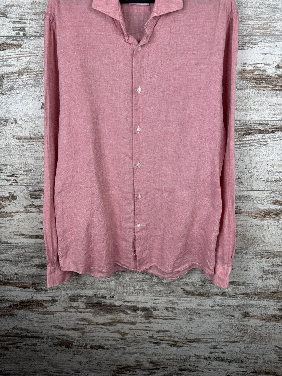 Reiss Mens Vintage Reiss linen shirts button up luxury crazy Size US L / EU 52-54 / 3 - 4 Thumbnail