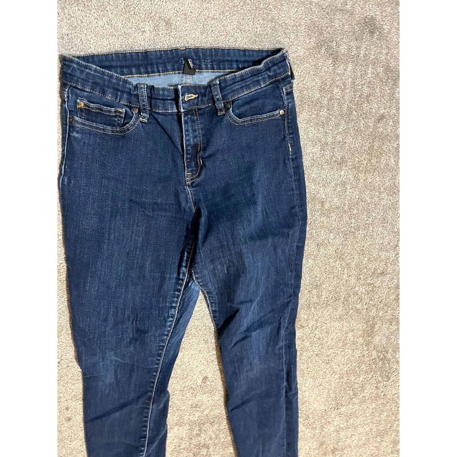 Gap Gap 1969 Legging Jeans Skinny Stretch Womens 8 Dark Wash Blue 29 in 8 Size 30" / US 8 / IT 44 - 2 Thumbnail