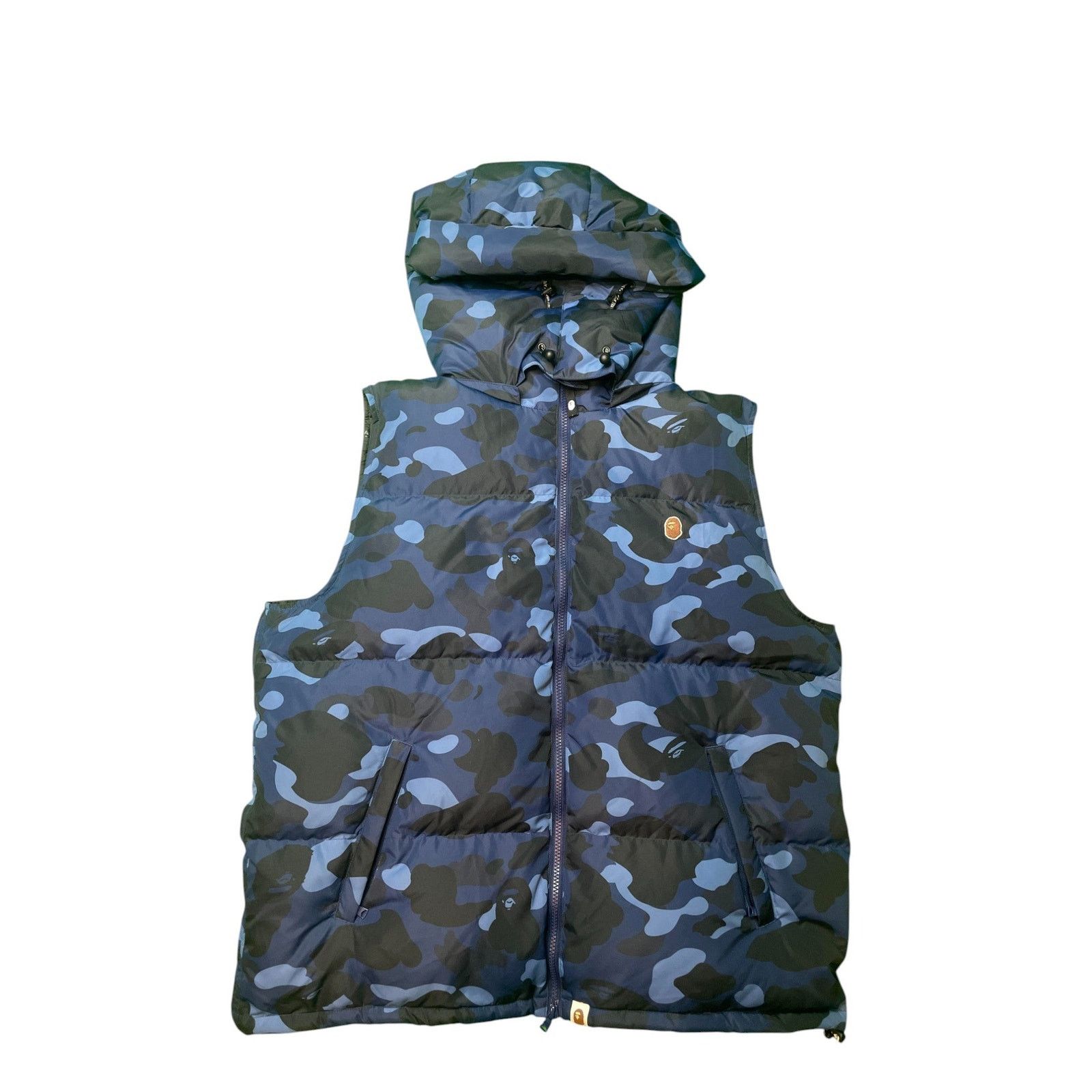 Bape BAPE Puffer Blue Camo Vest Size XL / US 12-14 / IT 48-50 - 1 Thumbnail
