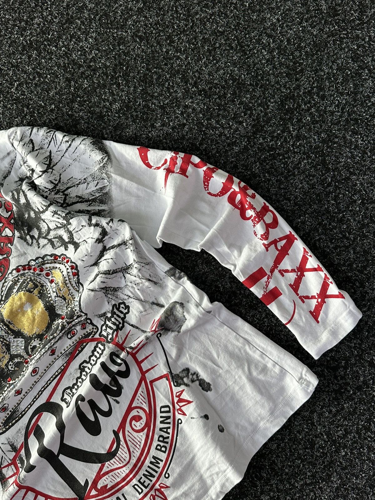 Japanese Brand × Vintage 🚨Vintage AVANT GARDE Y2K 00s ALLFLICTION/ED HARDY STYLE Rare Size L / US 10 / IT 46 - 3 Thumbnail