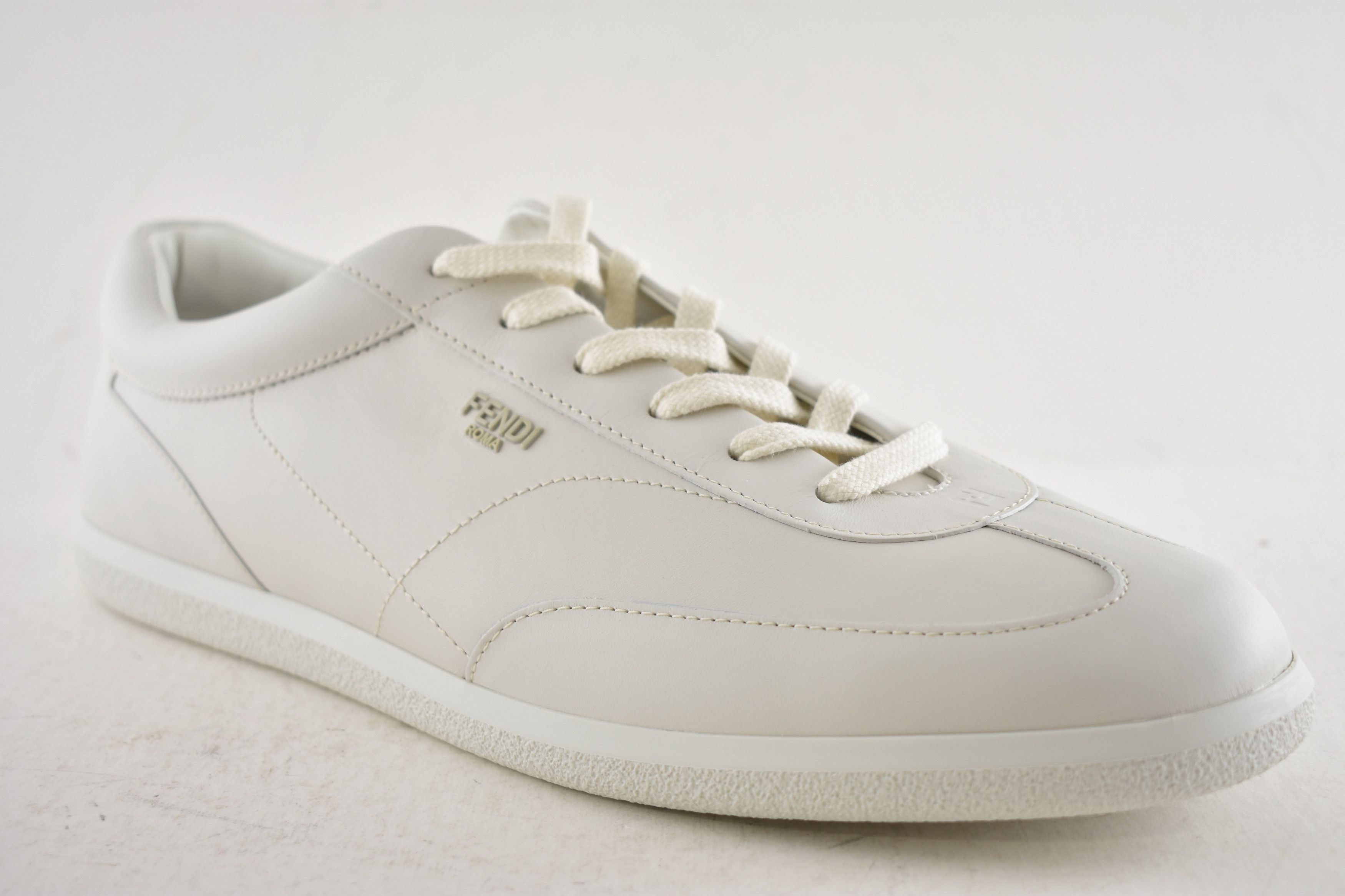 Fendi Fendi Leather Logo Classic Low Top Sneakers UK 12 US 13 Size US 13 / EU 46 - 4 Thumbnail