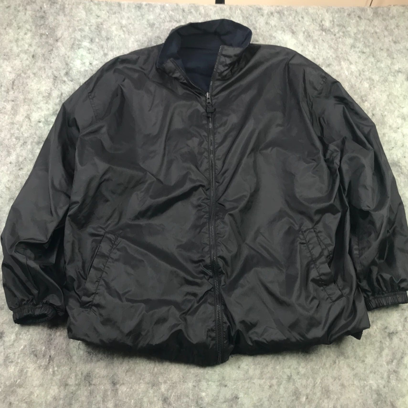 Vintage Outright Mens Jacket XL Blue Black Full Zip Reversable Oversized Casual Wear Size US XL / EU 56 / 4 - 4 Thumbnail