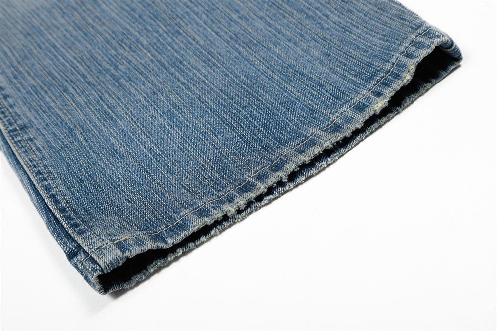 Japanese Brand Retro punk distressed patchwork flared washed gradient jeans Size US 32 / EU 48 - 6 Thumbnail